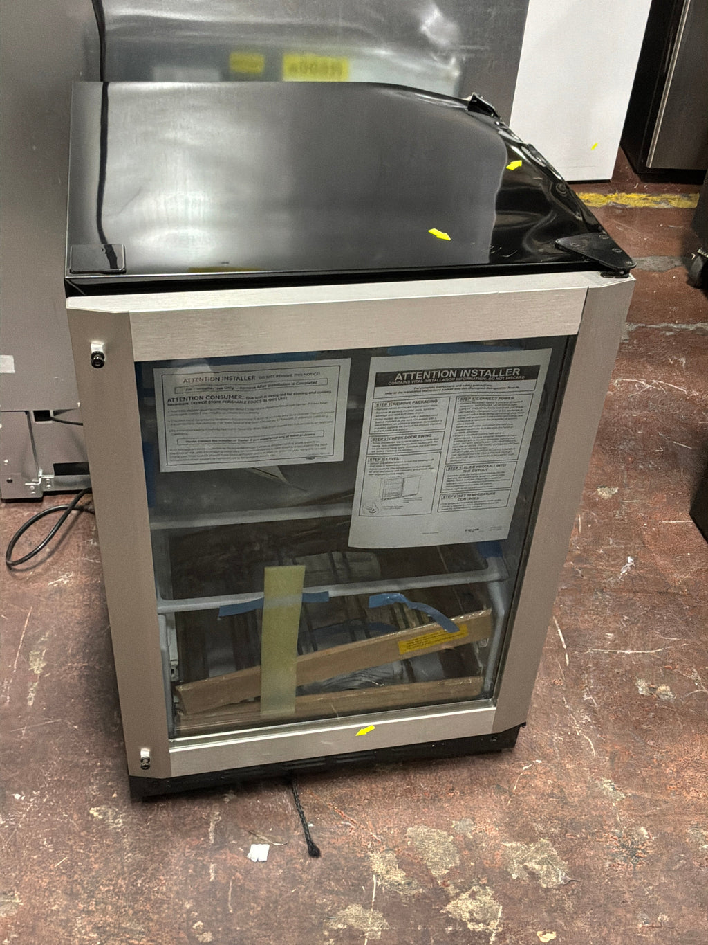 Monogram 24" Stainless Steel Beverage Center