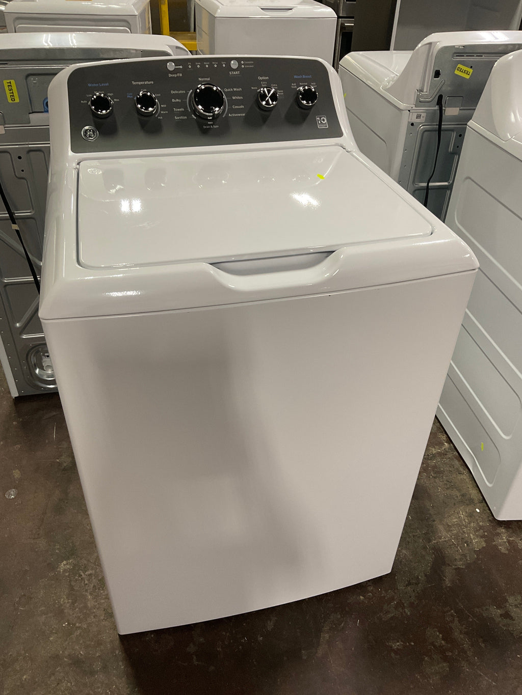 GE GE® 4.5 cu. ft. Capacity Washer with Stainless Steel Basket, Cold Plus and Wash Boost
