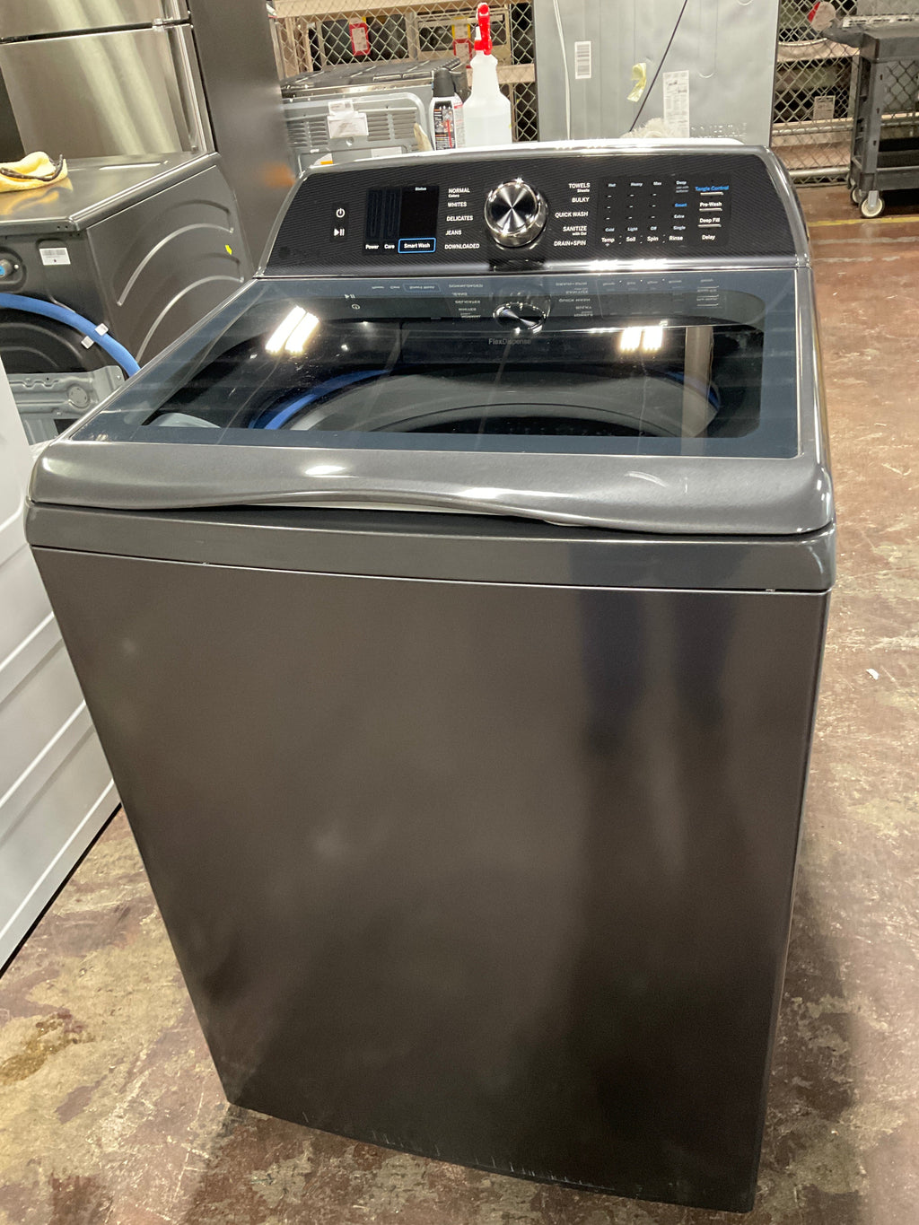 GE Profile™ ENERGY STAR® 5.4 cu. ft. Capacity Washer with Smarter Wash Technology and FlexDispense™