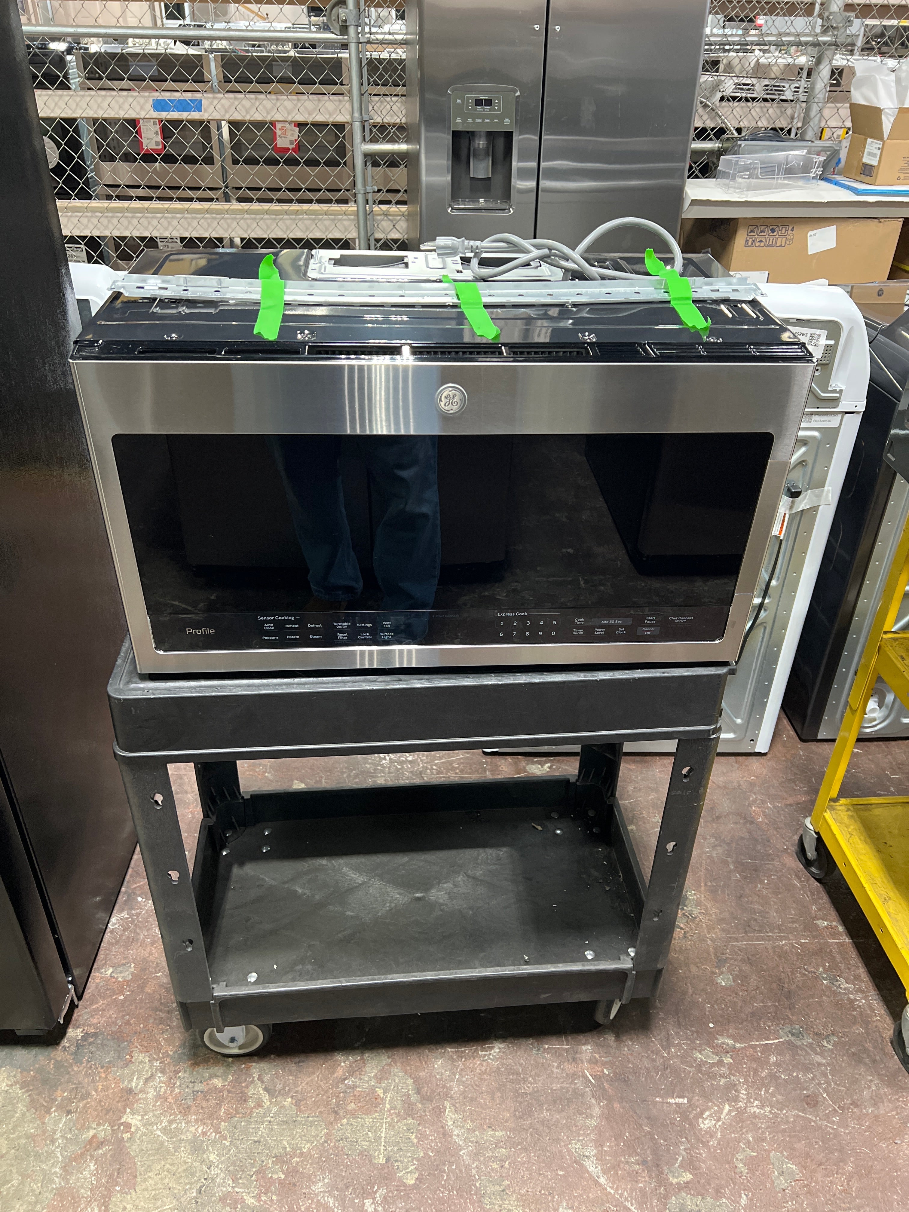 GE Profile™ 2.1 Cu. Ft. Over-the-Range Sensor Microwave Oven