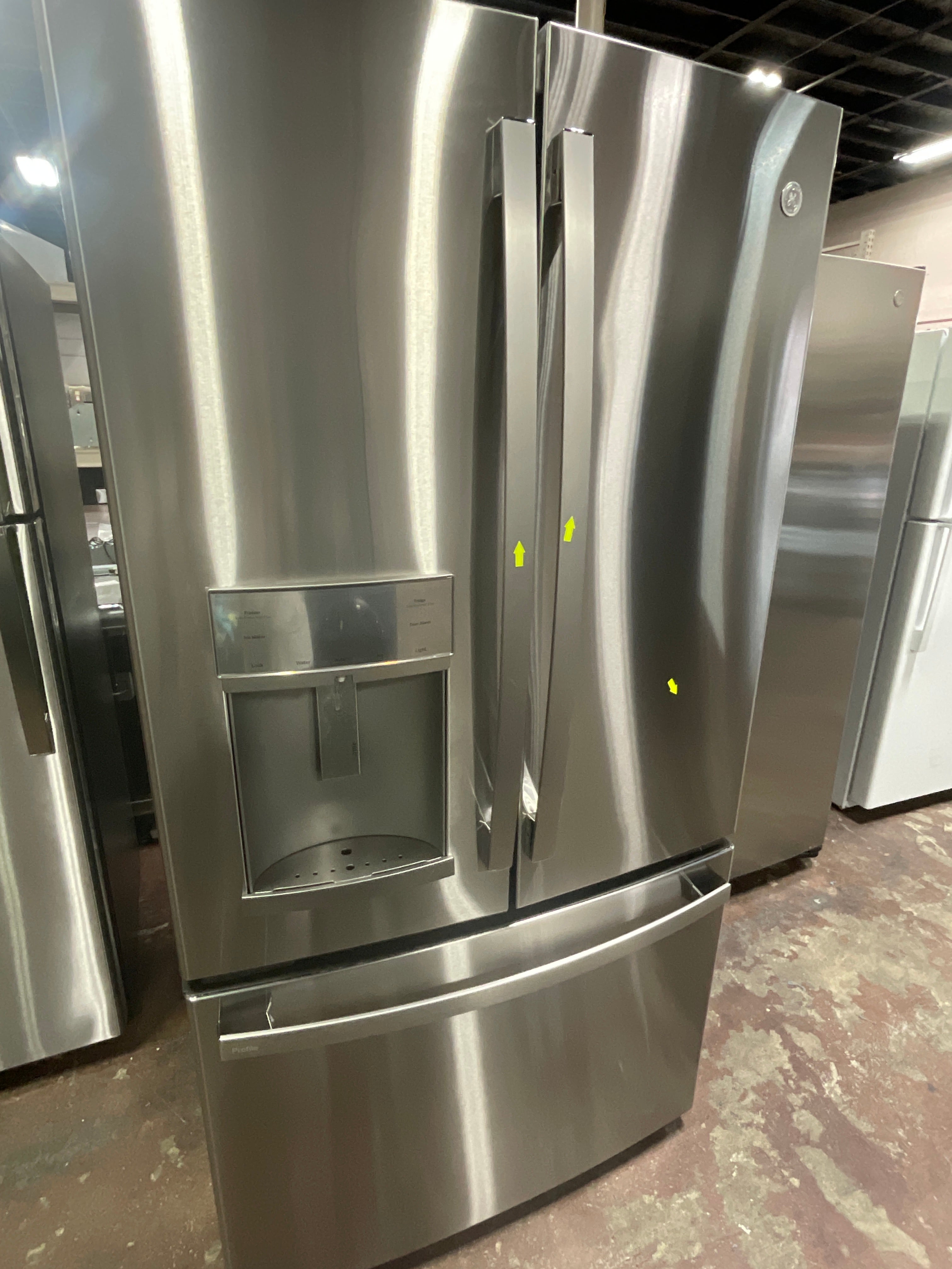GE Profile™ ENERGY STAR® 22.1 Cu. Ft. Counter-Depth Fingerprint Resistant French-Door Refrigerator with Hands-Free AutoFill