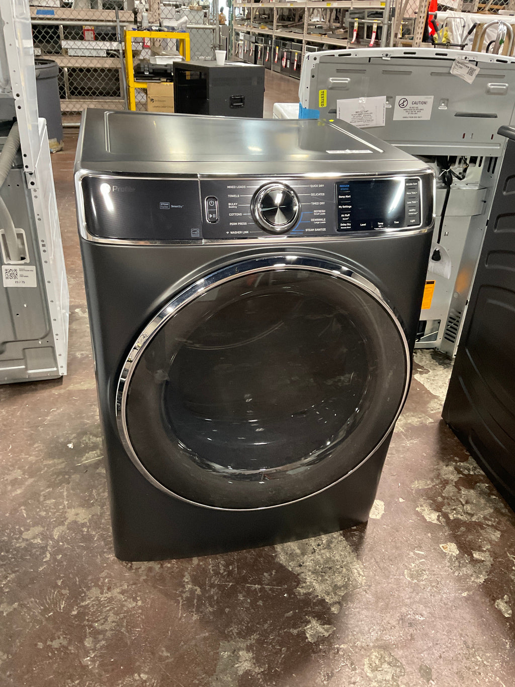 GE Profile™ ENERGY STAR® 7.8 cu. ft. Capacity Smart Front Load Electric Dryer with Steam and Sanitize Cycle