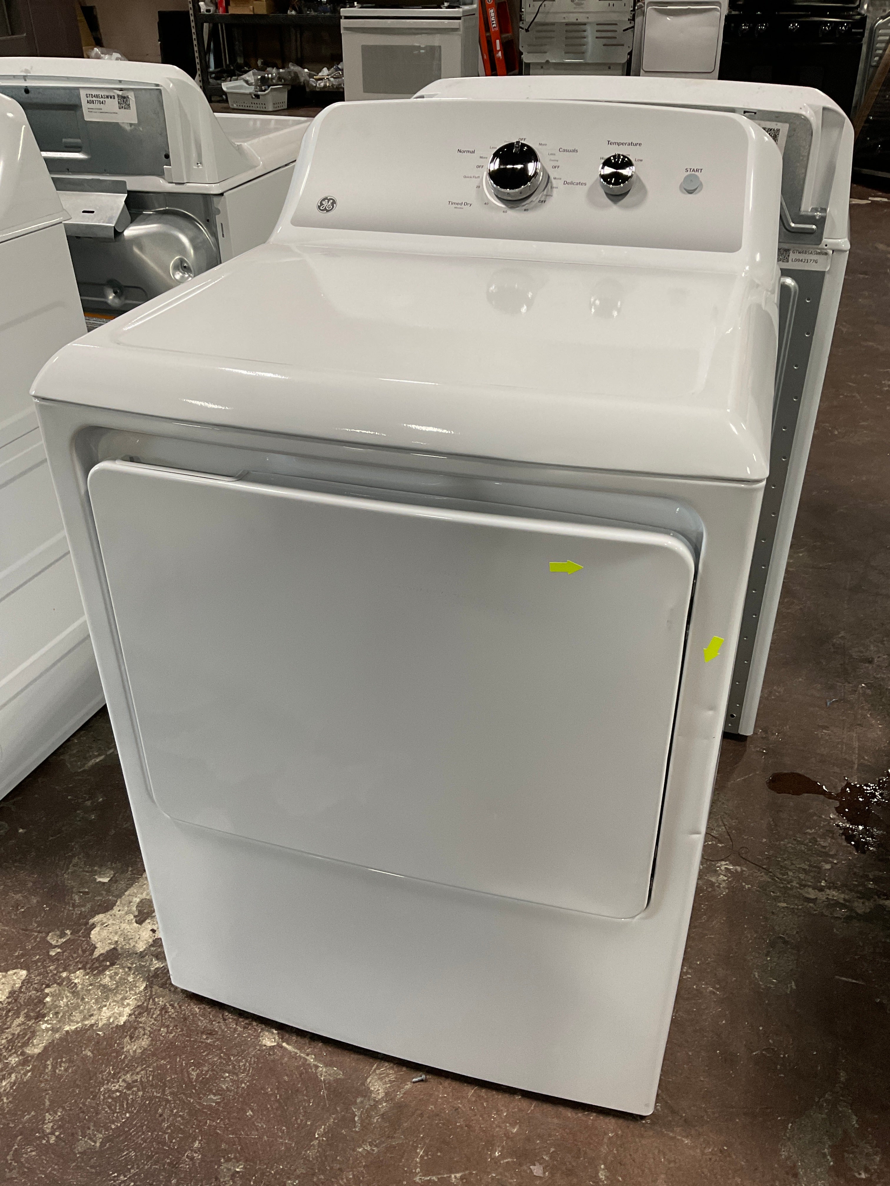 GE GE® 7.2 cu. ft. Capacity Electric Dryer with Up To 120 ft. Venting and Reversible Door