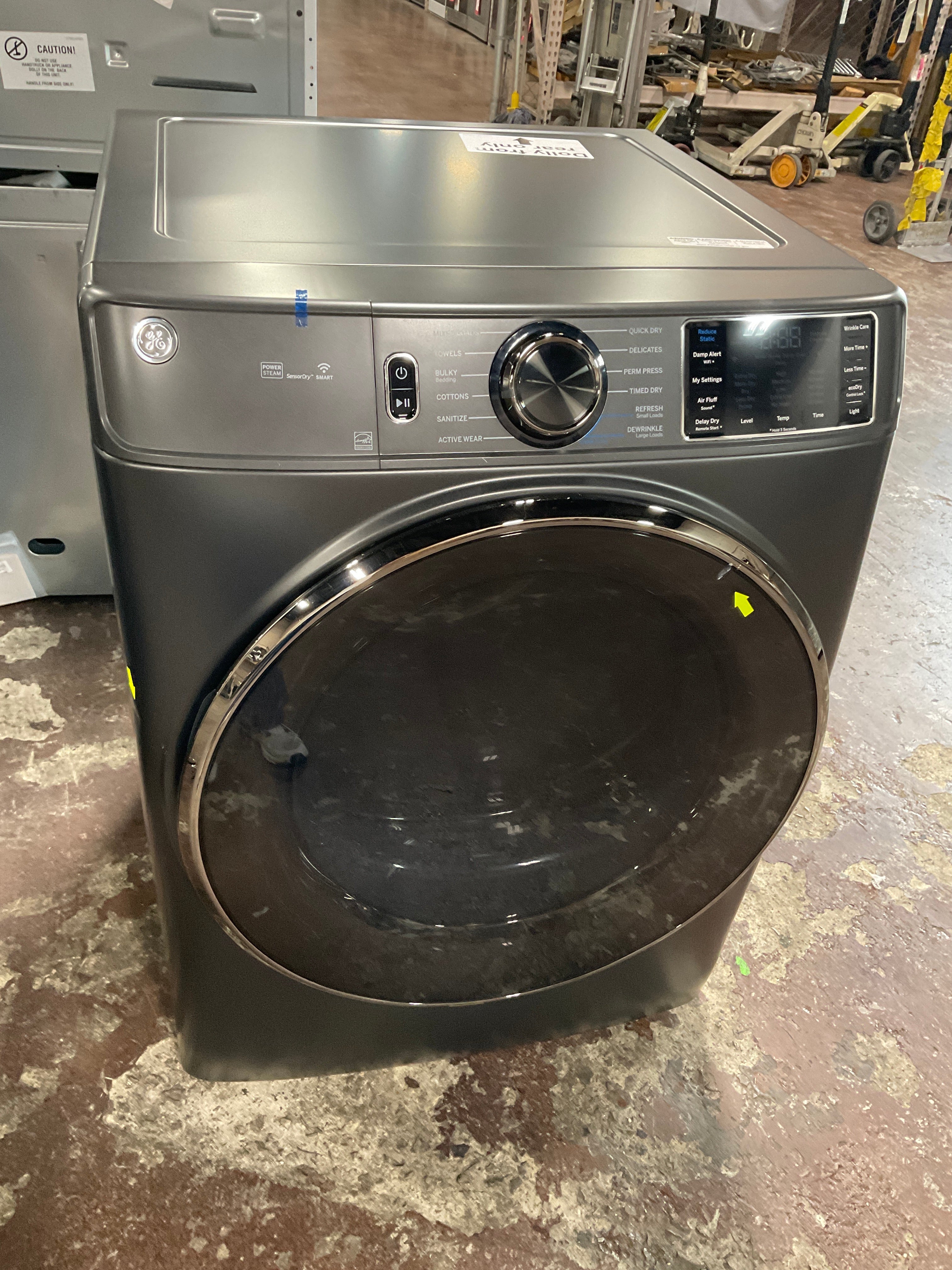 GE® ENERGY STAR® 7.8 cu. ft. Capacity Smart Front Load Electric Dryer with Steam and Sanitize Cycle