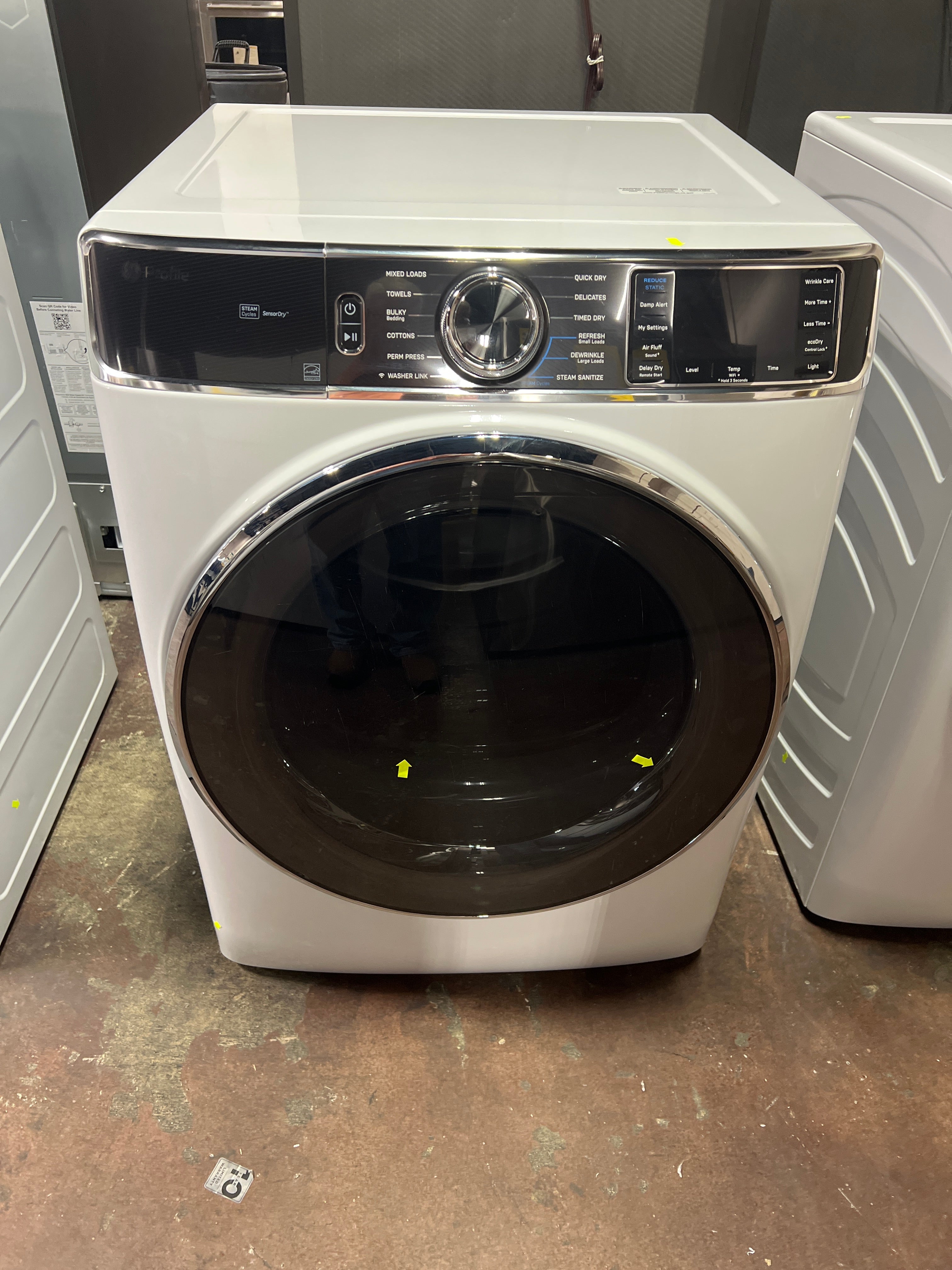 GE Profile™ 7.8 cu. ft. Capacity Smart Front Load Electric Dryer with Steam and Sanitize Cycle