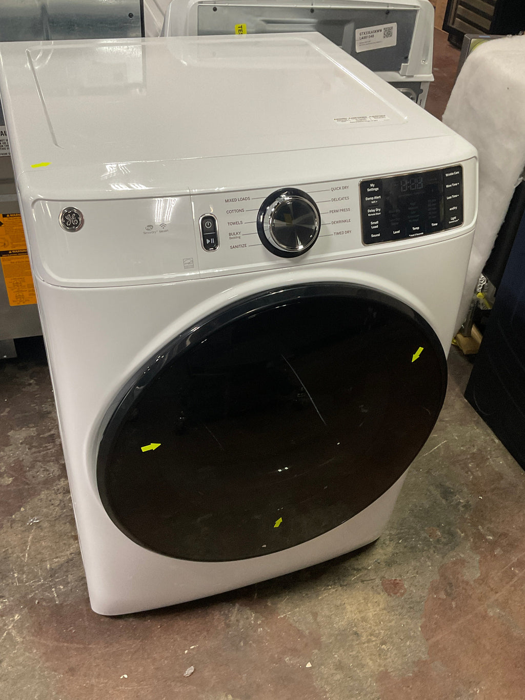 GE GE® ENERGY STAR® 7.8 cu. ft. Capacity Smart Front Load Electric Dryer with Sanitize Cycle