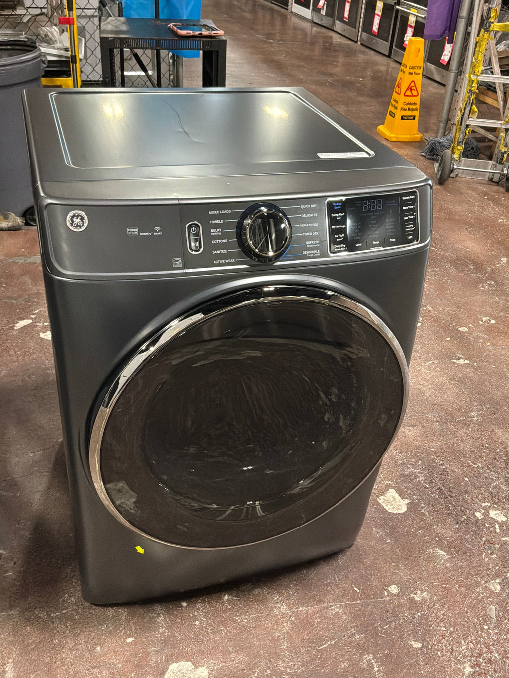 GE® ENERGY STAR® 7.8 cu. ft. Capacity Smart Front Load Electric Dryer with Steam and Sanitize Cycle