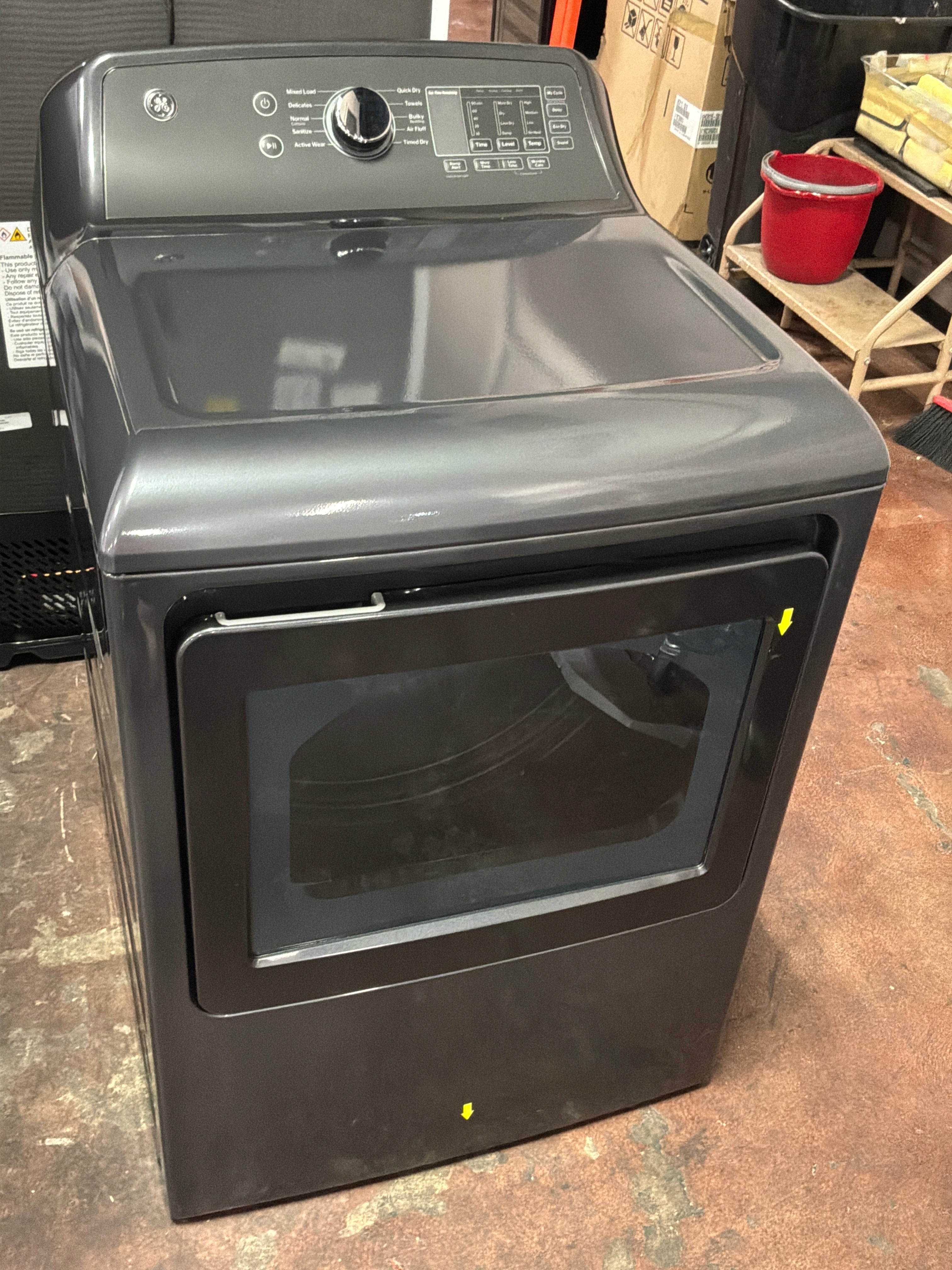 GE GE® 7.4 cu. ft. Capacity Electric Dryer with Up To 120 ft. Venting and Sensor Dry