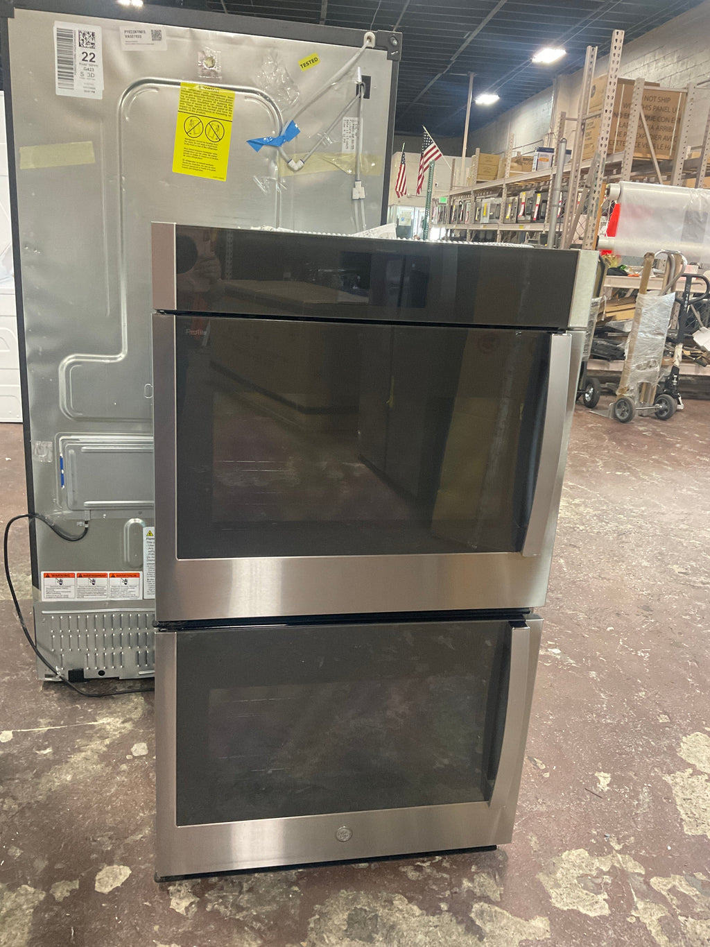 GE Profile™ 30" Smart Built-In Convection Double Wall Oven with Left-Hand Side-Swing Doors