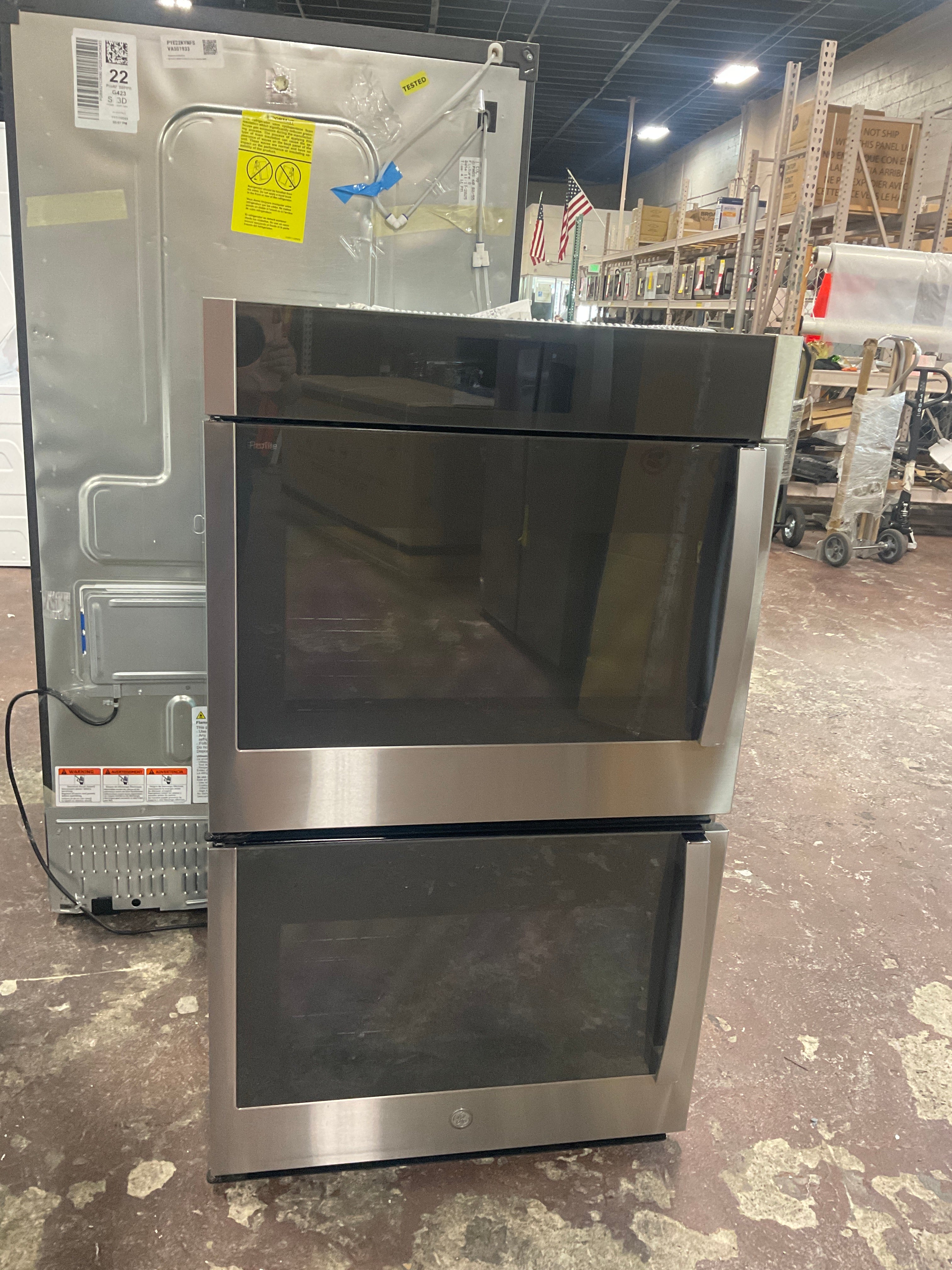GE Profile™ 30" Smart Built-In Convection Double Wall Oven with Left-Hand Side-Swing Doors