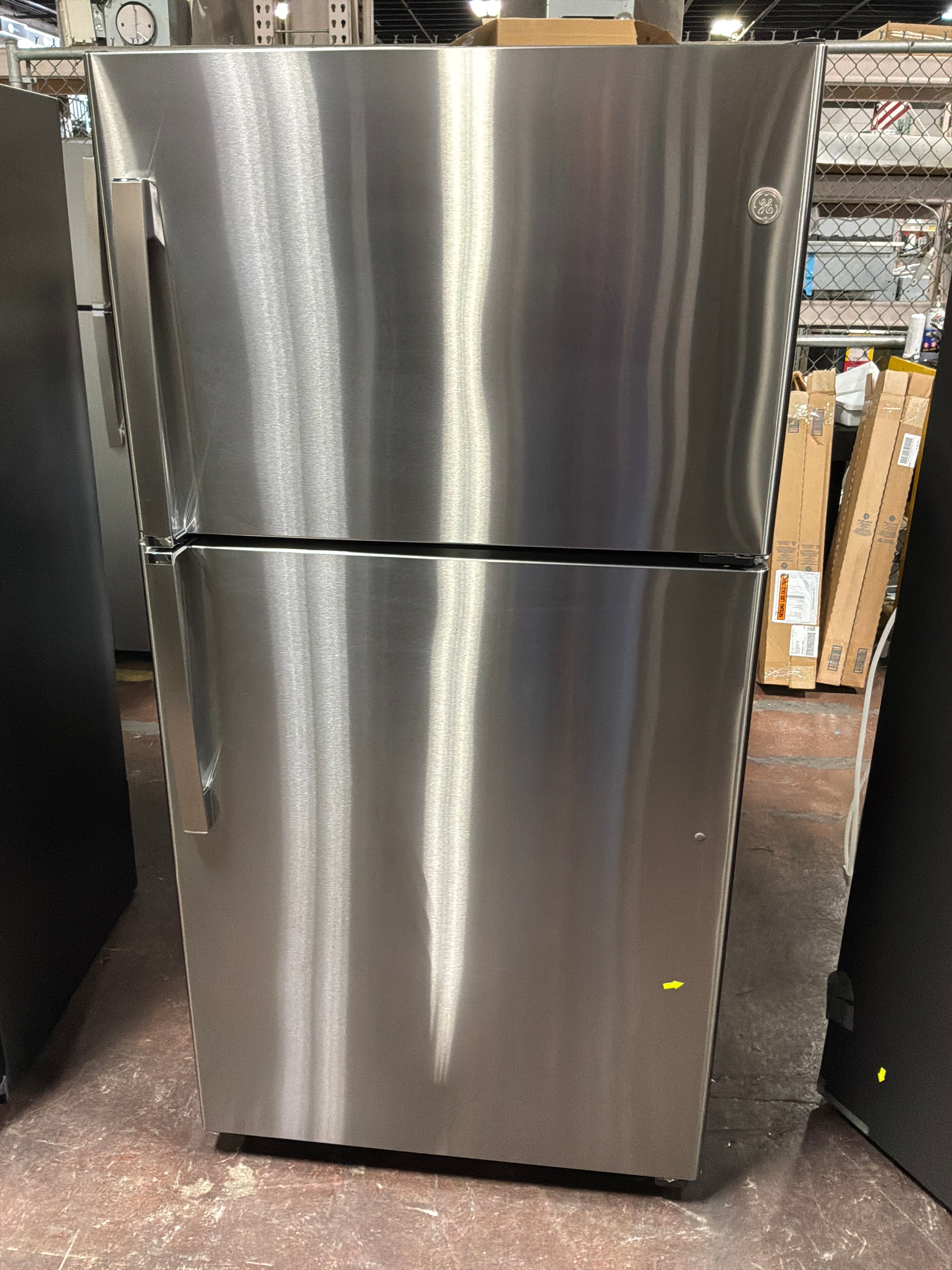 GE® 21.9 Cu. Ft. Garage Ready Top-Freezer Refrigerator