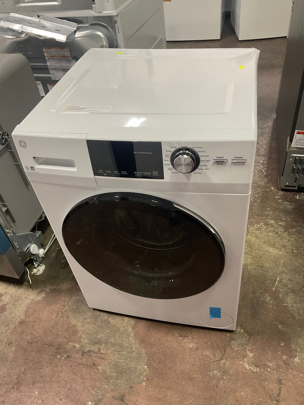 GE® ENERGY STAR® 24" 2.4 Cu. Ft. Front Load Washer with Steam