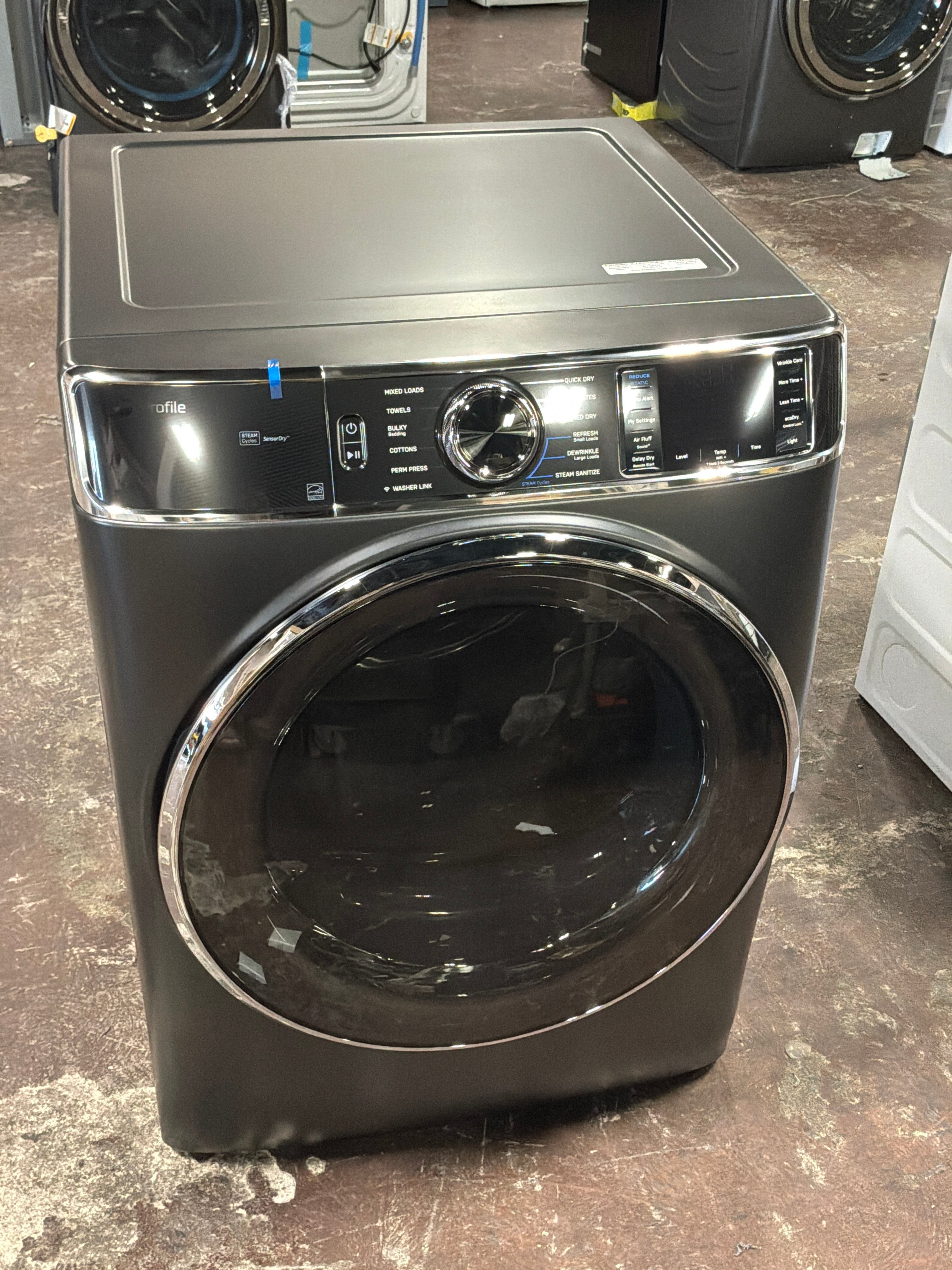 GE Profile™ ENERGY STAR® 7.8 cu. ft. Capacity Smart Front Load Electric Dryer with Steam and Sanitize Cycle