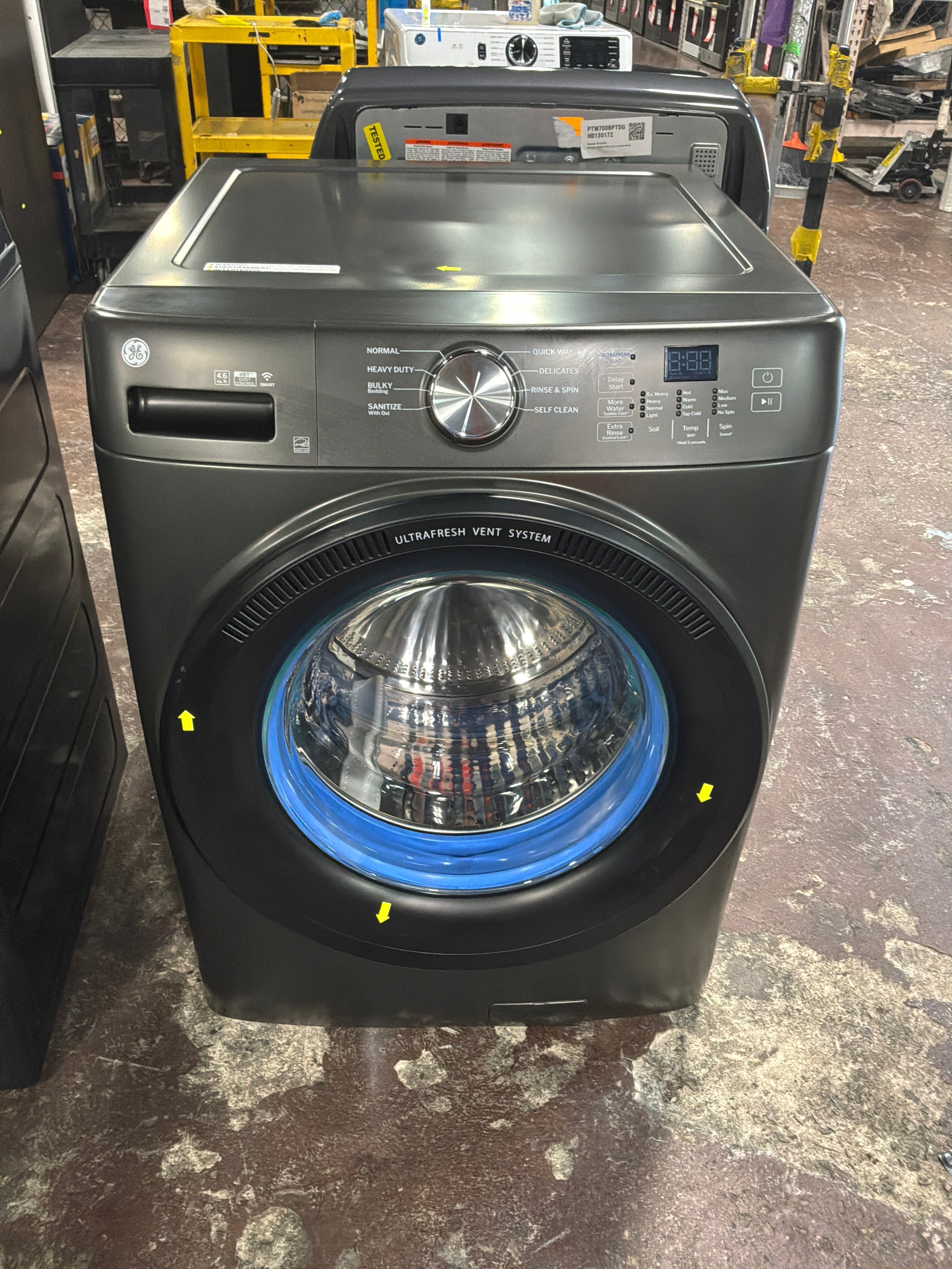 GE® ENERGY STAR® 4.6 cu. ft. Capacity Smart Front Load Washer with UltraFresh Vent System with OdorBlock™