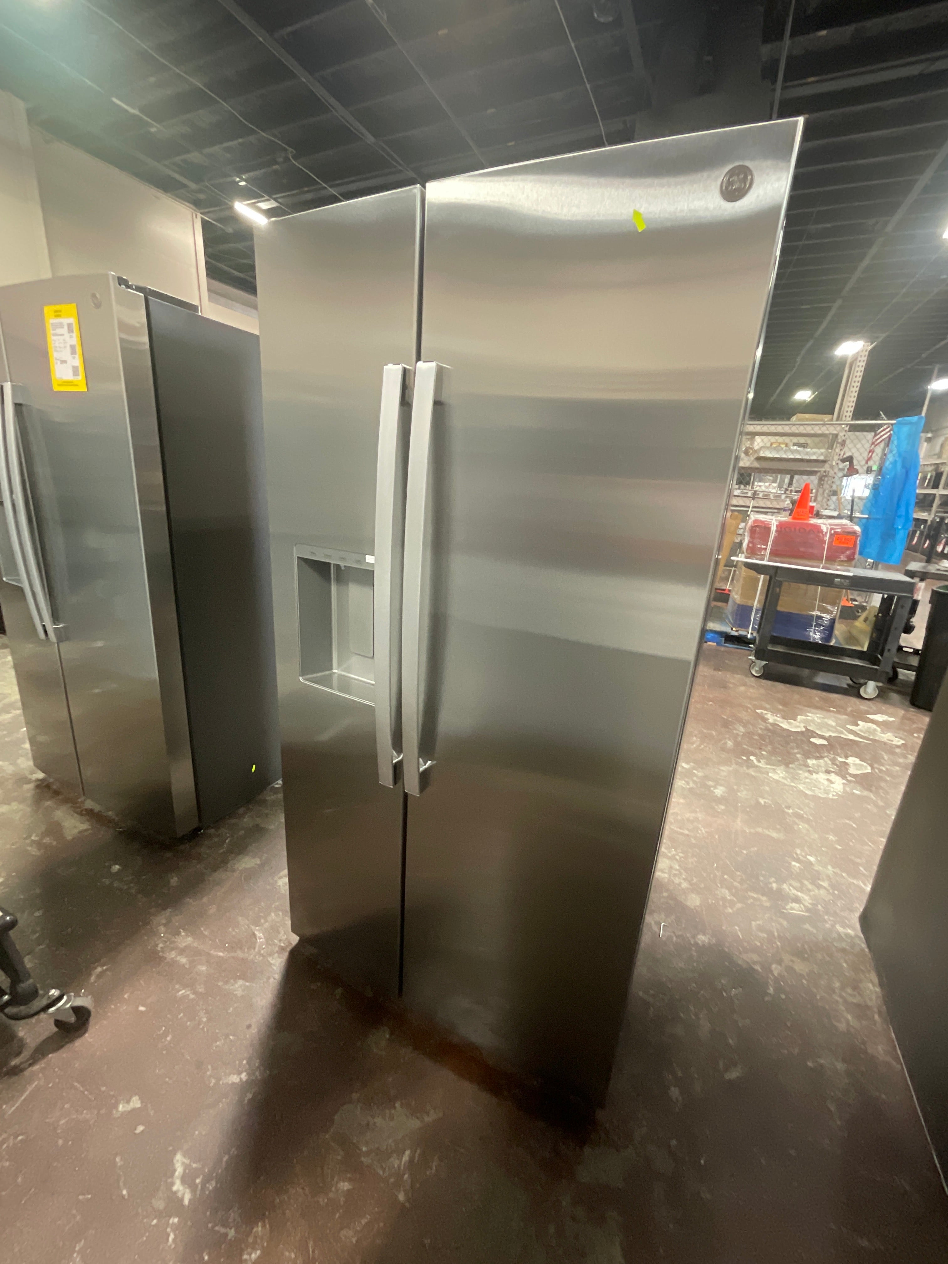 GE® 27.9 Cu. Ft. Side-By-Side Refrigerator with Extra Tall Dispenser and In-Door Icemaker