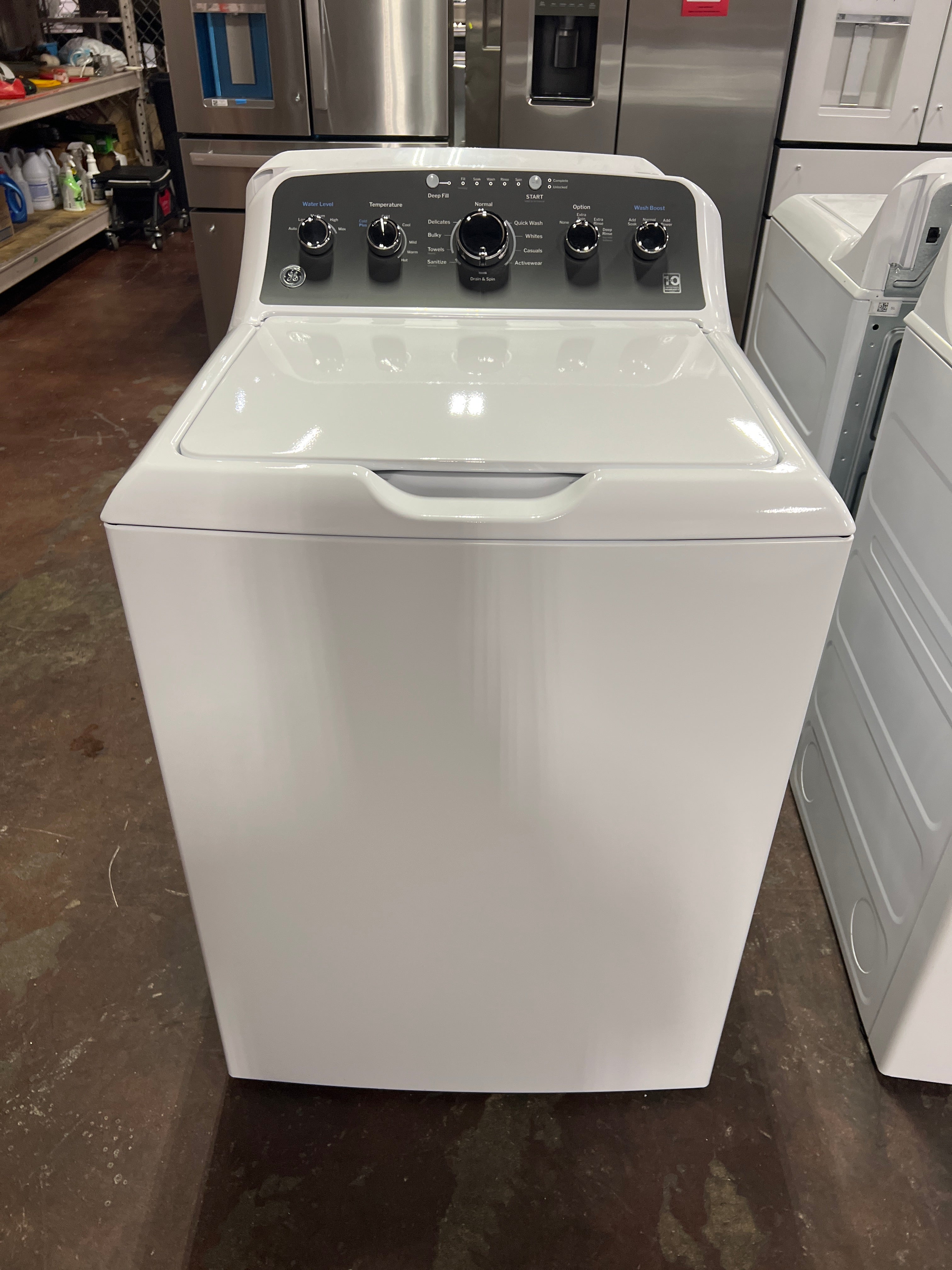 GE GE® 4.5 cu. ft. Capacity Washer with Stainless Steel Basket, Cold Plus and Wash Boost
