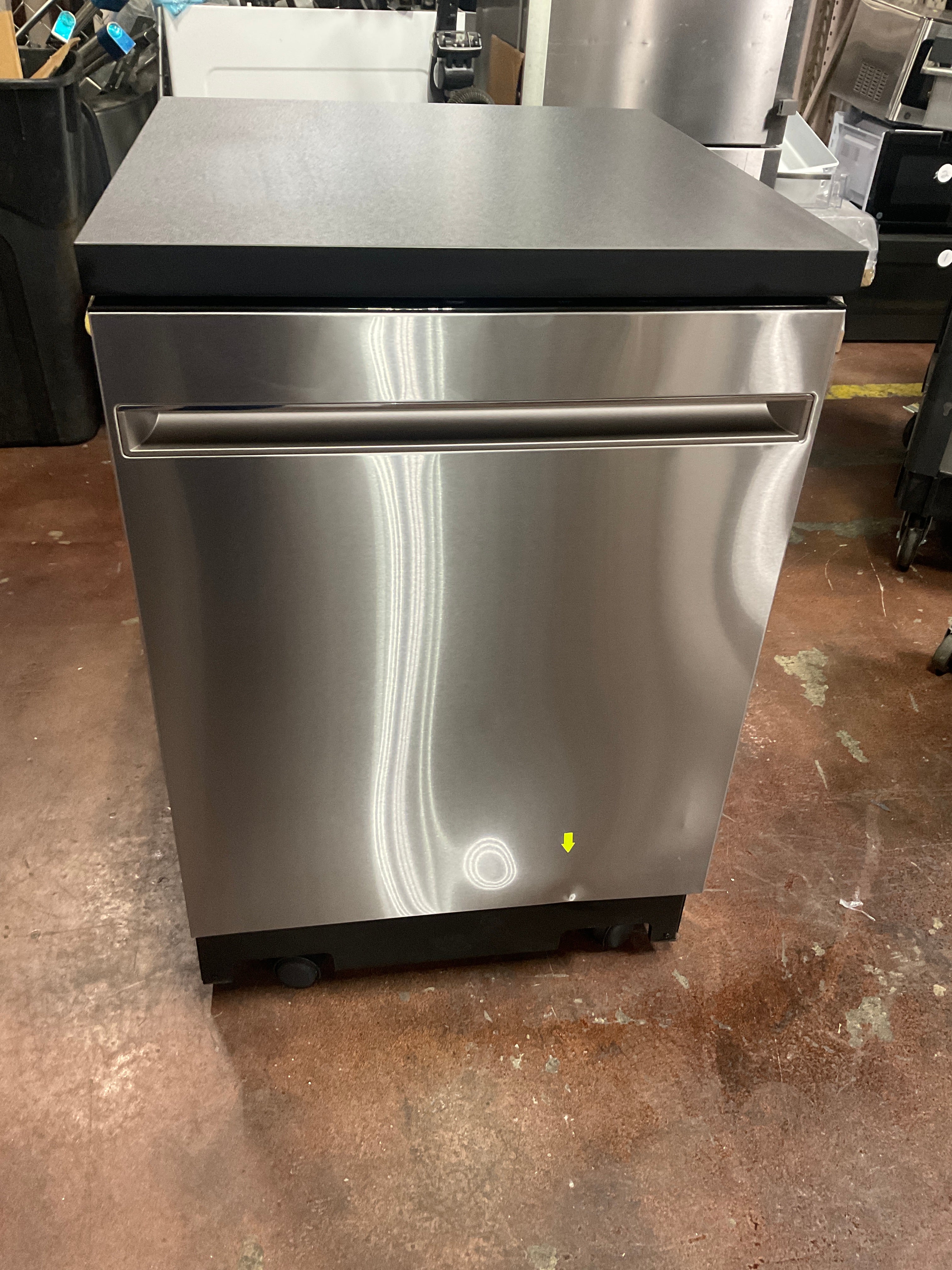 GE® ENERGY STAR® 24" Stainless Steel Interior Portable Dishwasher with Sanitize Cycle