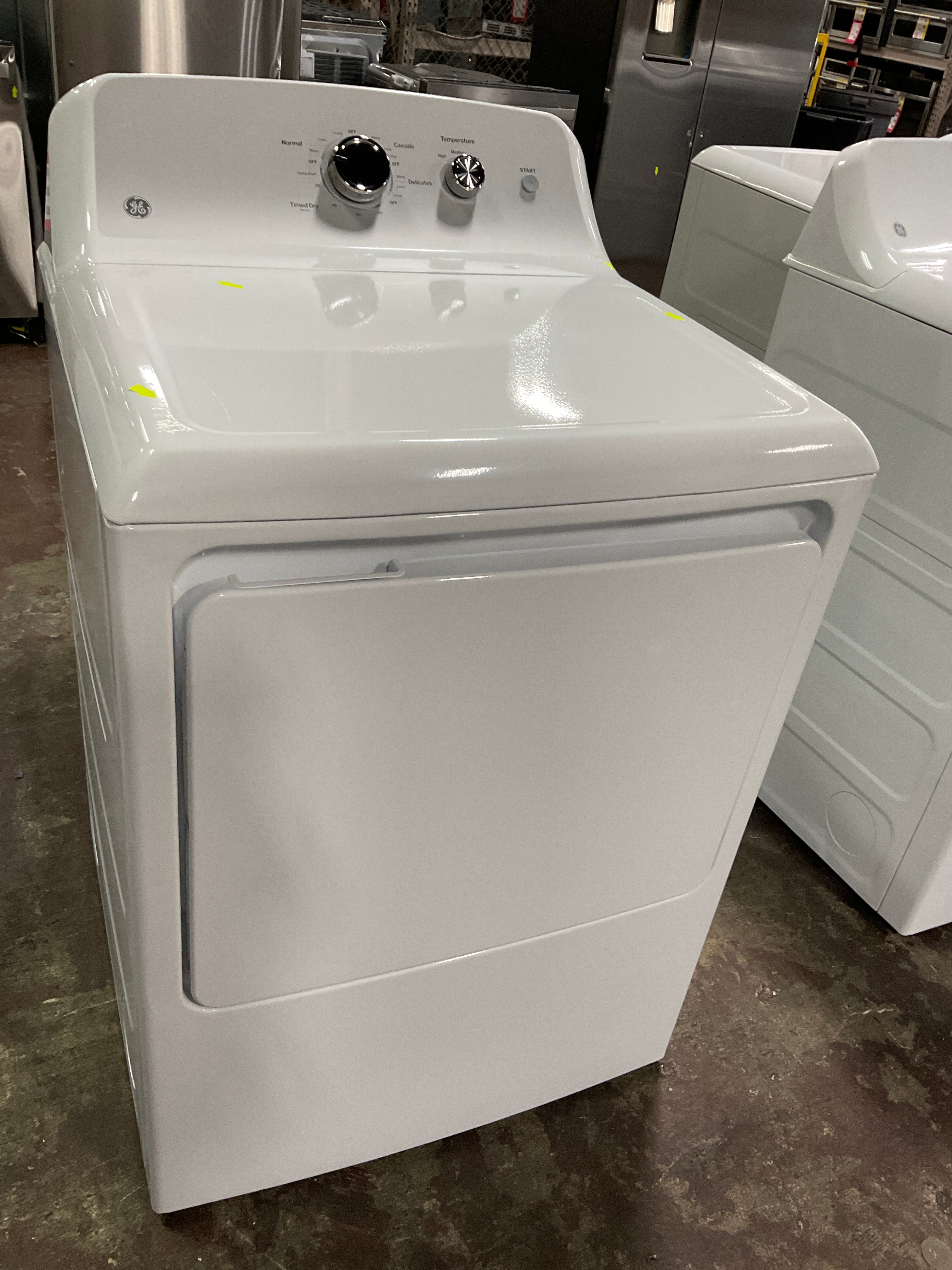 GE® 6.2 cu. ft. Capacity Electric Dryer with Up To 120 ft. Venting and Shallow Depth