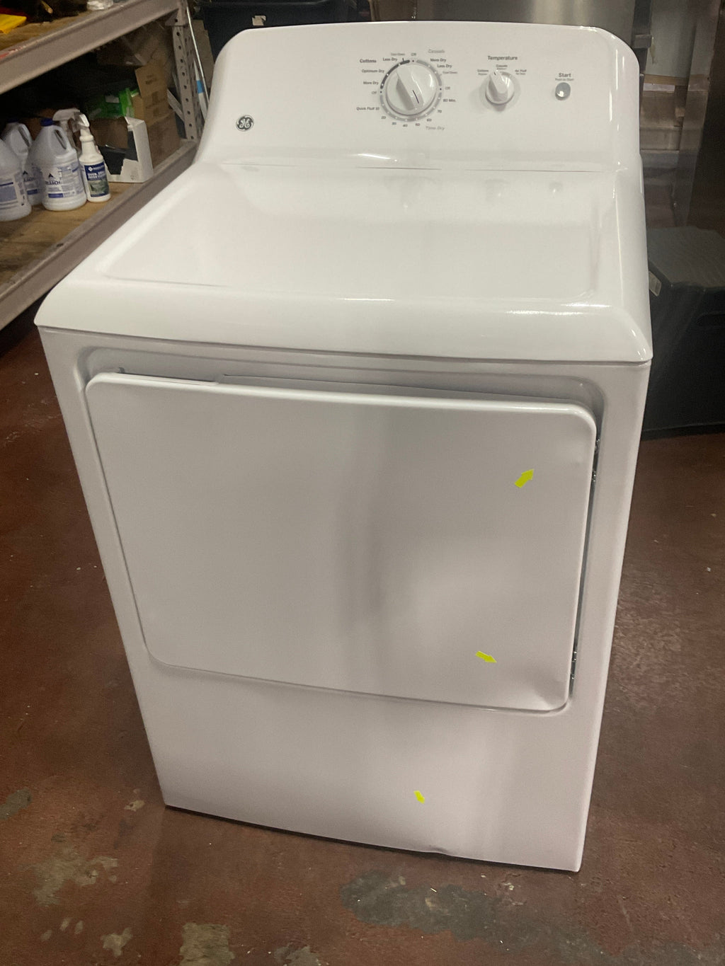 GE 6.2 cu. ft. Capacity Electric Dryer with Up To 120 ft. Venting and Shallow Depth
