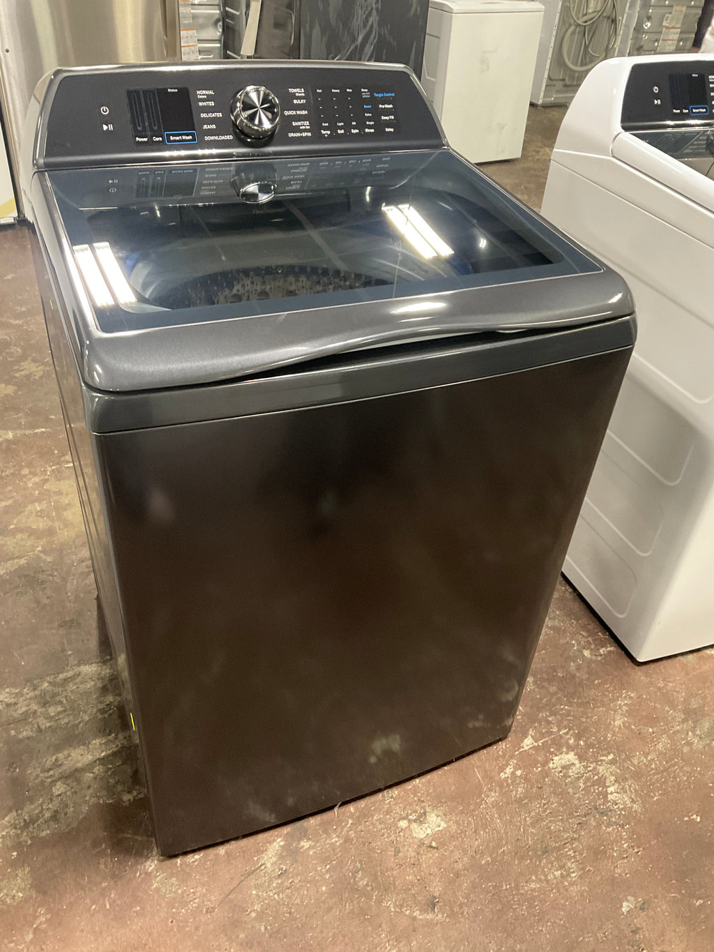 GE Profile™ ENERGY STAR® 5.4 cu. ft. Capacity Washer with Smarter Wash Technology and FlexDispense™
