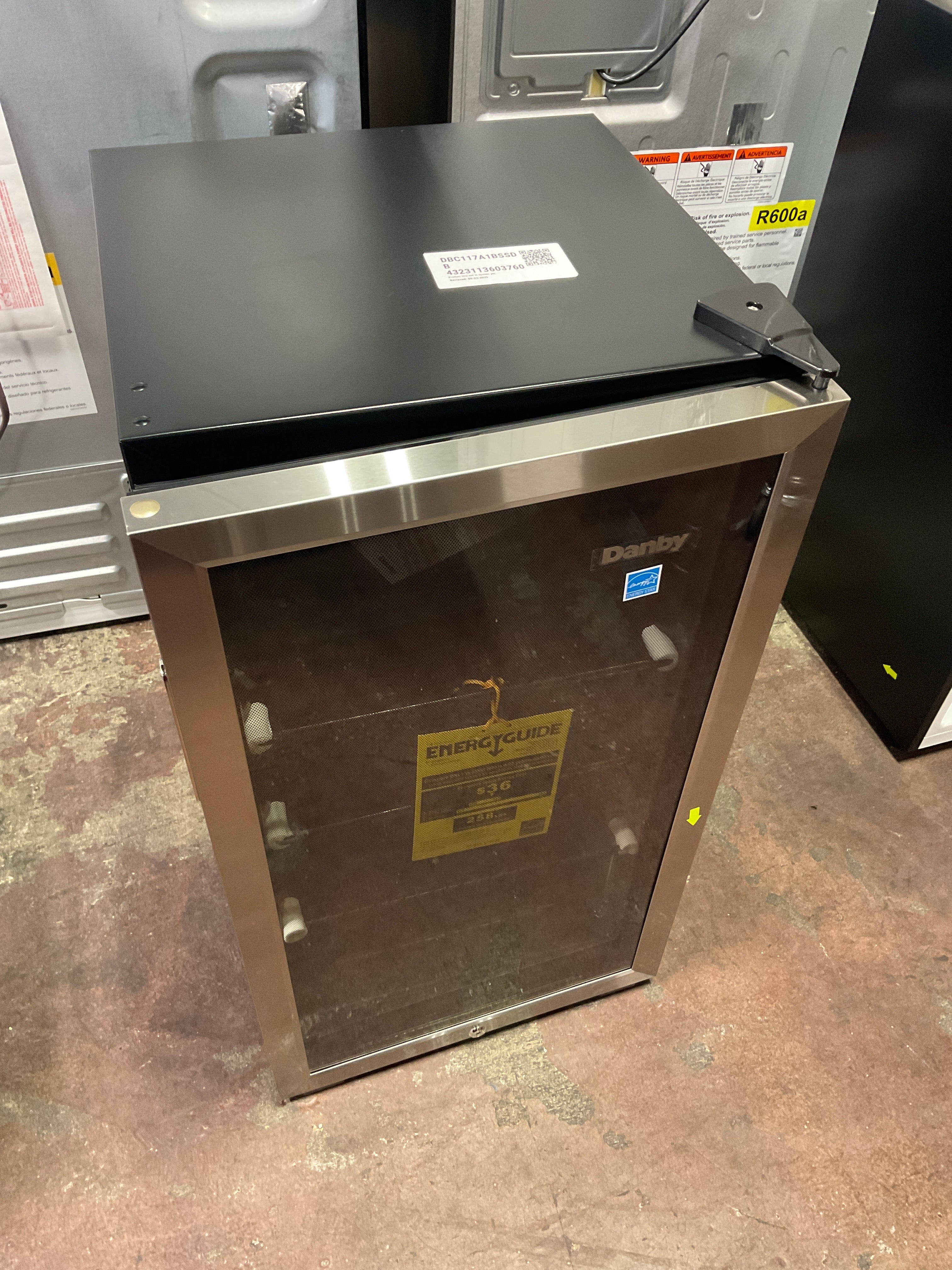 Danby 3.1 cu. ft. Free-Standing Beverage Center in Stainless Steel