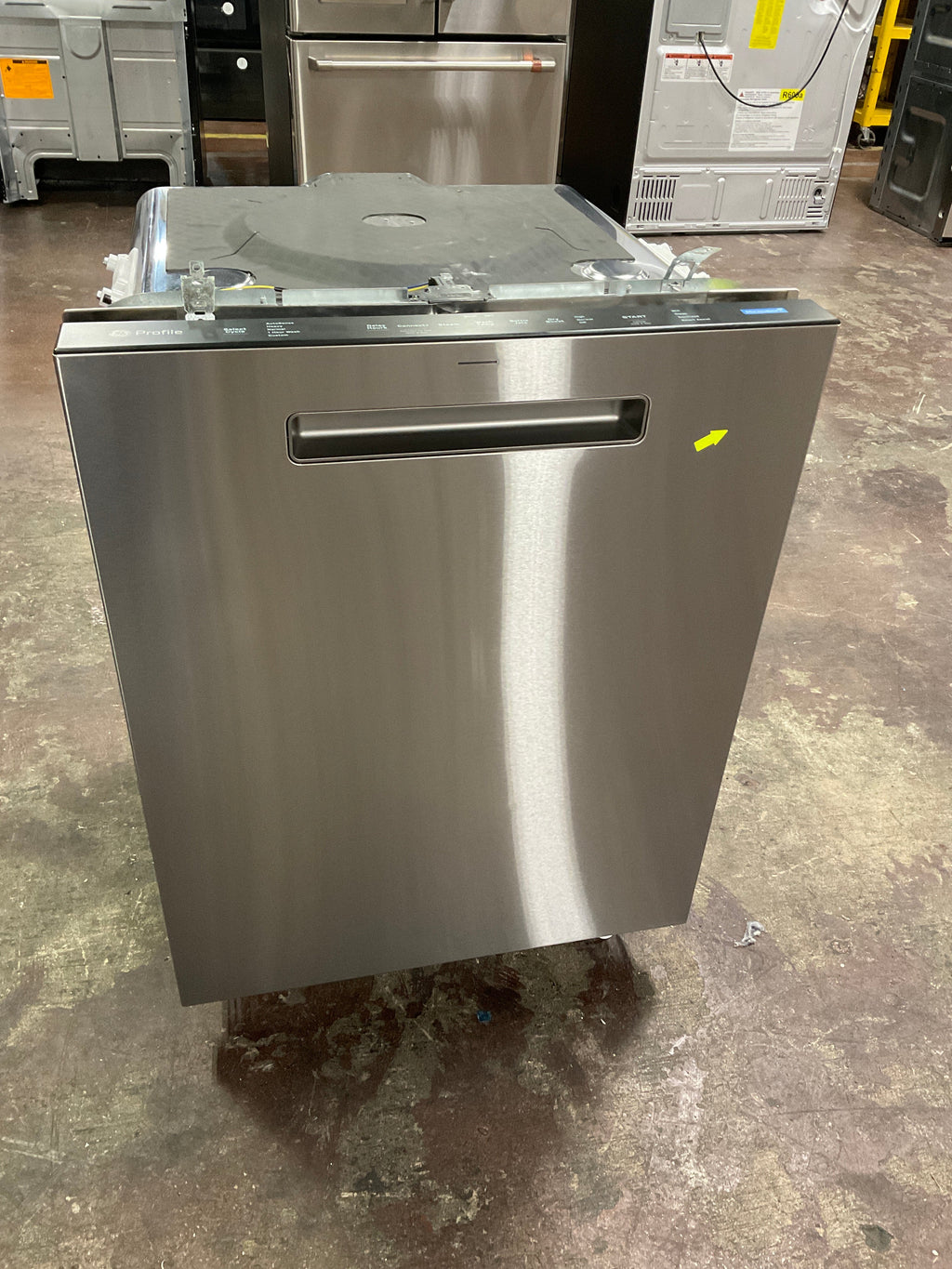 GE Profile™ ENERGY STAR® Fingerprint Resistant Top Control Stainless Interior Dishwasher with Microban™ Antimicrobial Technology