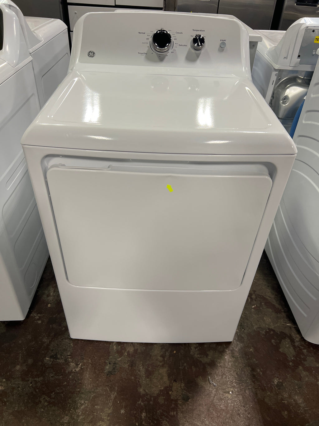 GE GE® 7.2 cu. ft. Capacity Electric Dryer with Up To 120 ft. Venting and Reversible Door
