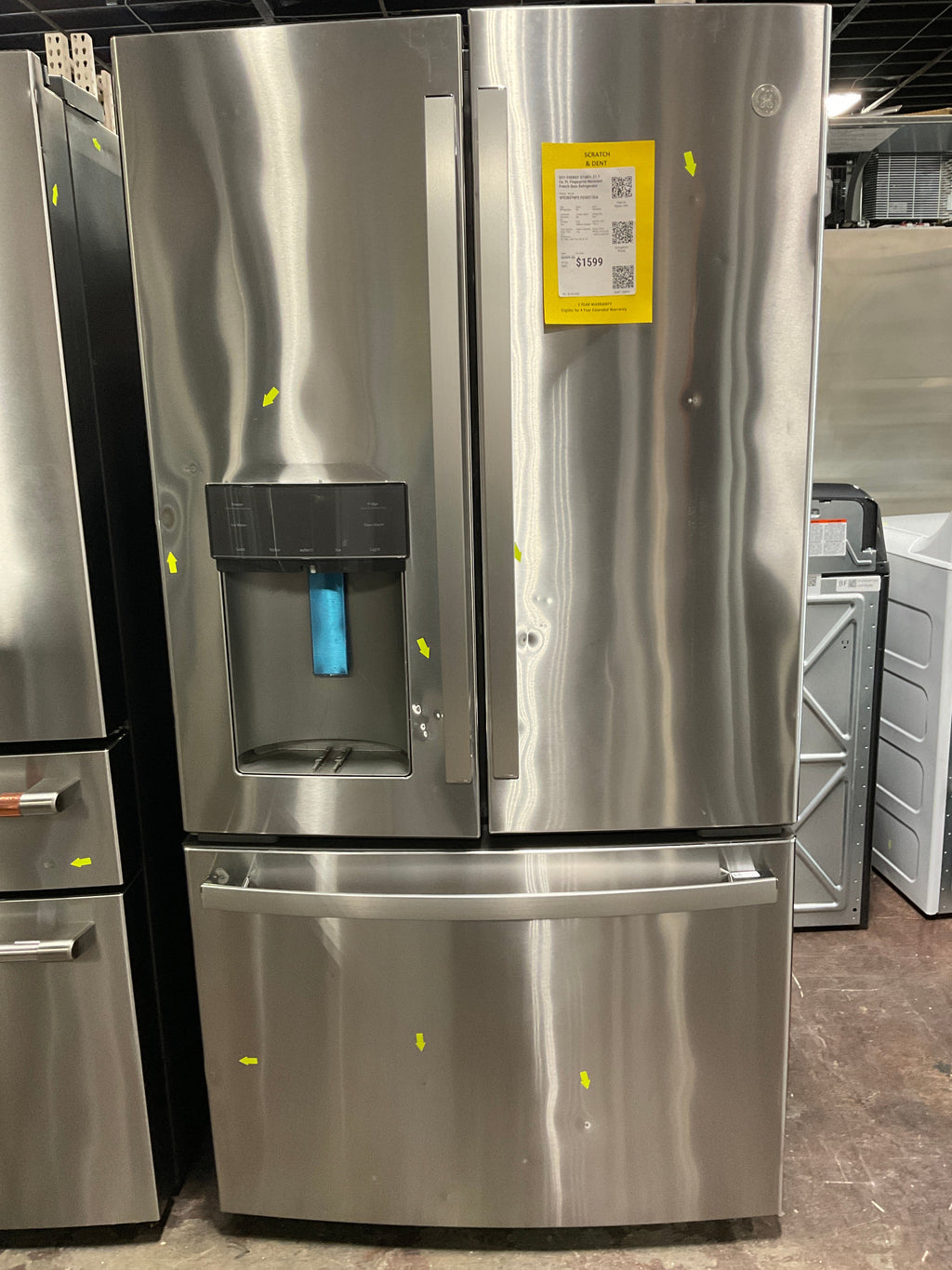 GE® ENERGY STAR® 27.7 Cu. Ft. Fingerprint Resistant French-Door Refrigerator