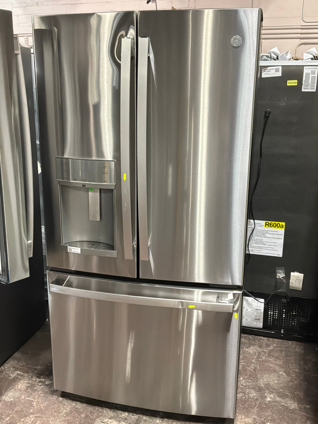 GE Profile™ ENERGY STAR® 22.1 Cu. Ft. Counter-Depth Fingerprint Resistant French-Door Refrigerator with Hands-Free AutoFill