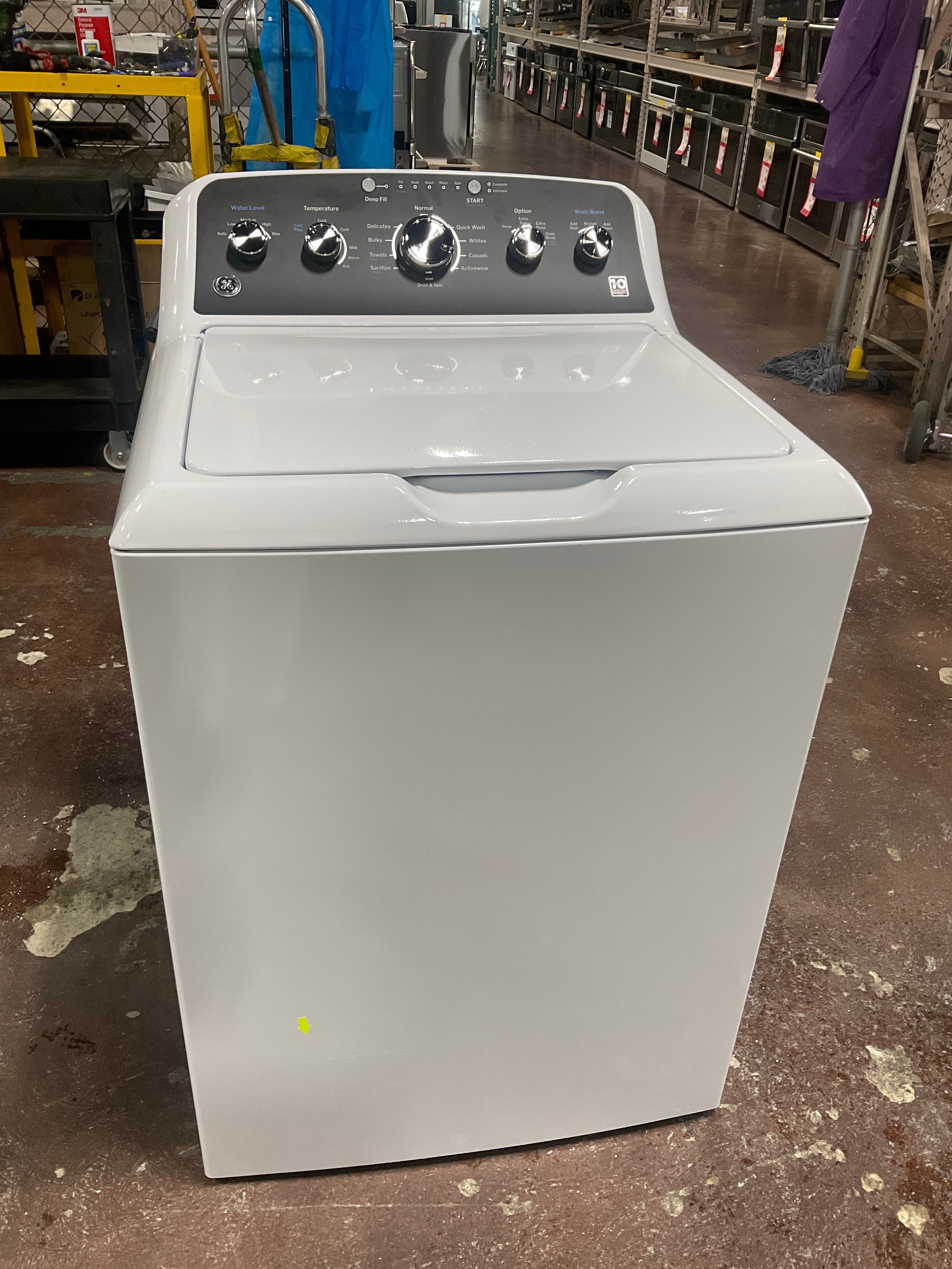 GE GE® 4.5 cu. ft. Capacity Washer with Stainless Steel Basket, Cold Plus and Wash Boost