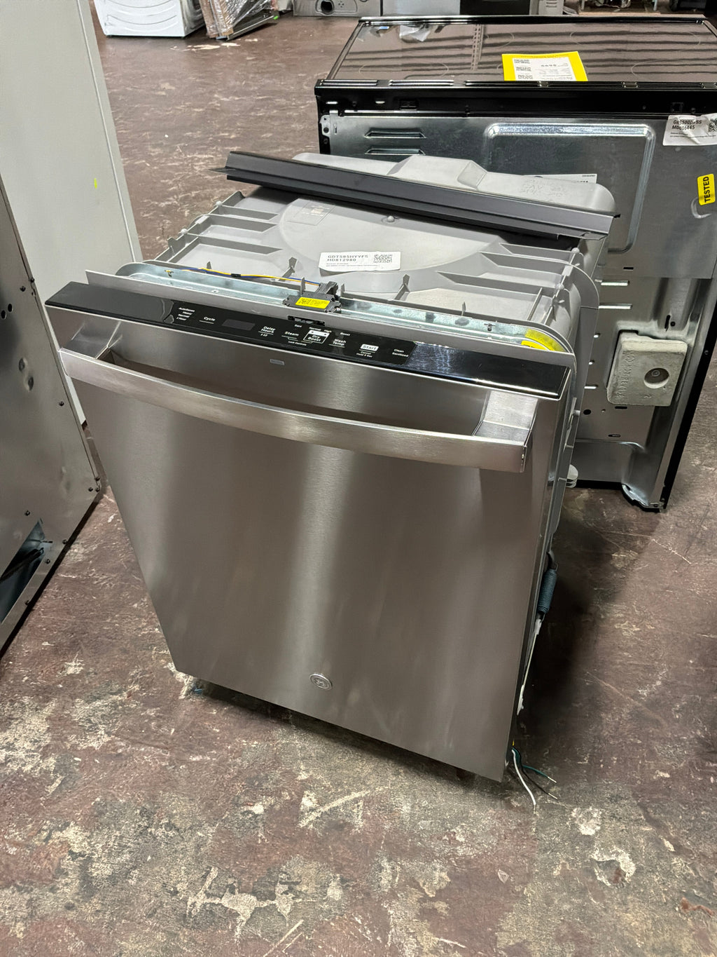 GE® ENERGY STAR® Top Control Hybrid Tub Dishwasher with Third Rack, Dry Boost & 50 dBA