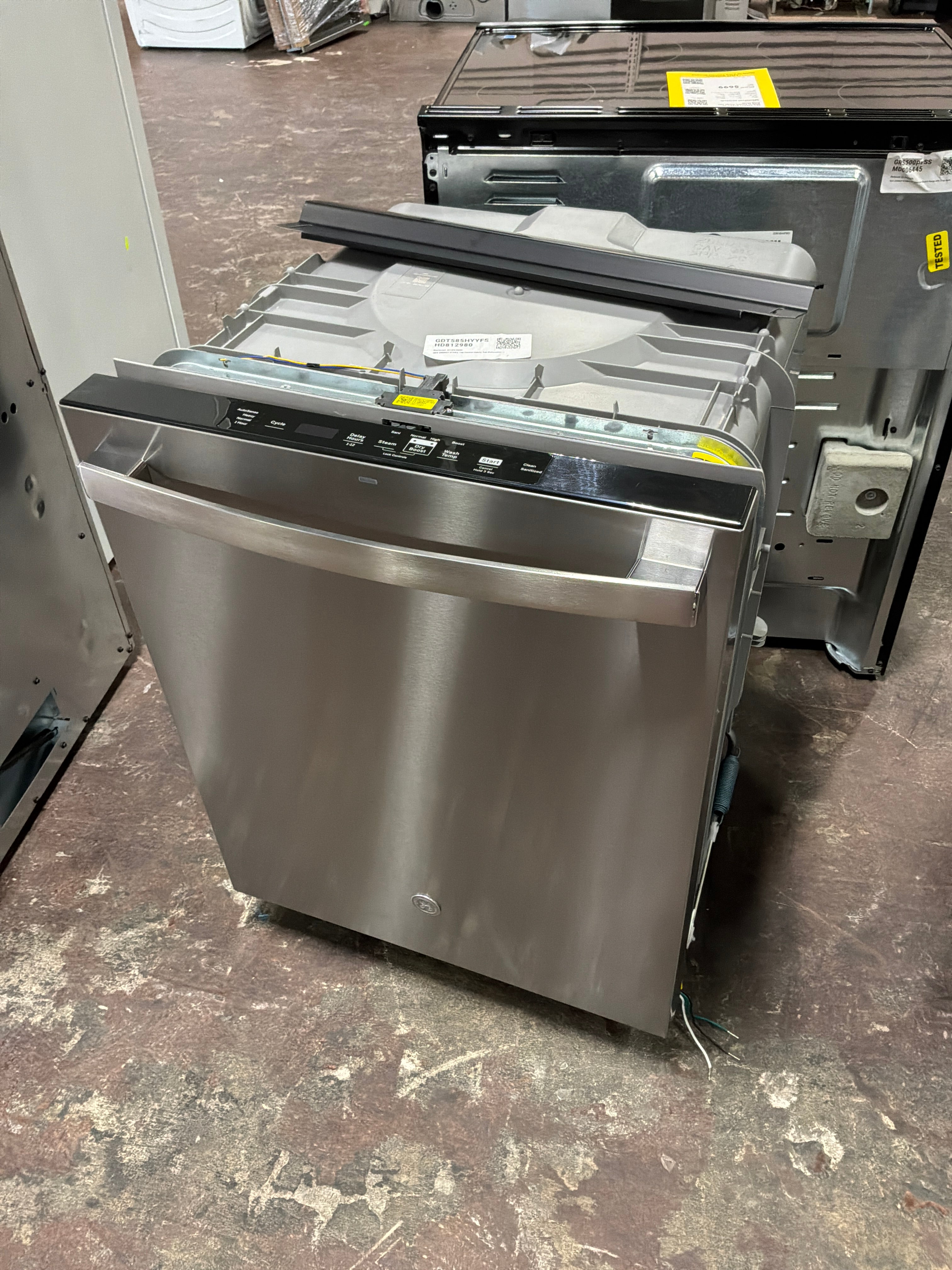 GE® ENERGY STAR® Top Control Hybrid Tub Dishwasher with Third Rack, Dry Boost & 50 dBA