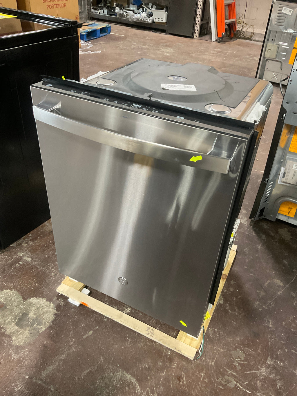 GE GE® ENERGY STAR® Top Control with Stainless Steel Interior Dishwasher with Sanitize Cycle