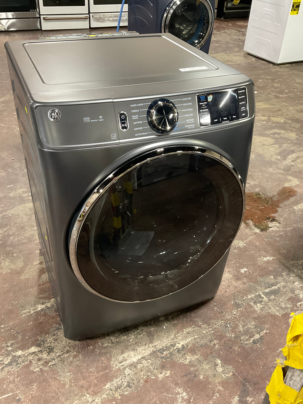 GE® ENERGY STAR® 7.8 cu. ft. Capacity Smart Front Load Electric Dryer with Steam and Sanitize Cycle