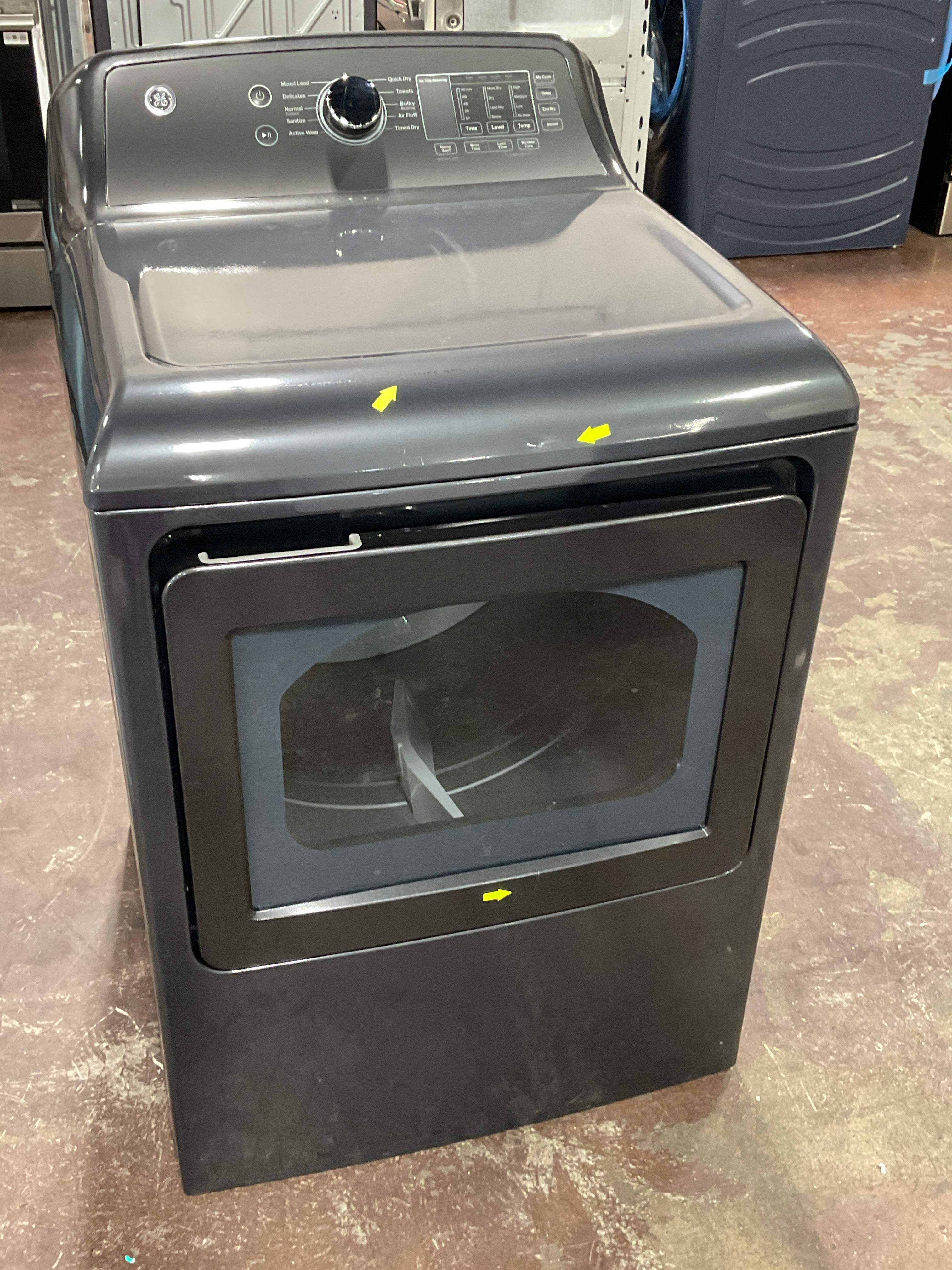 GE GE® 7.4 cu. ft. Capacity Electric Dryer with Up To 120 ft. Venting and Sensor Dry