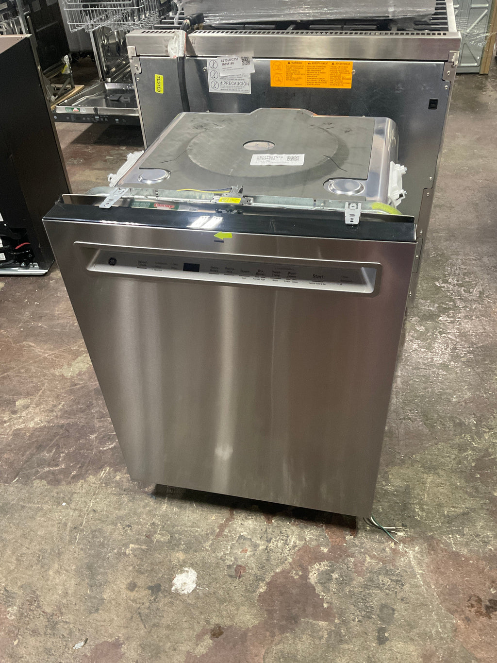 GE GE® ENERGY STAR® Fingerprint Resistant Front Control with Stainless Steel Interior Dishwasher with Sanitize Cycle