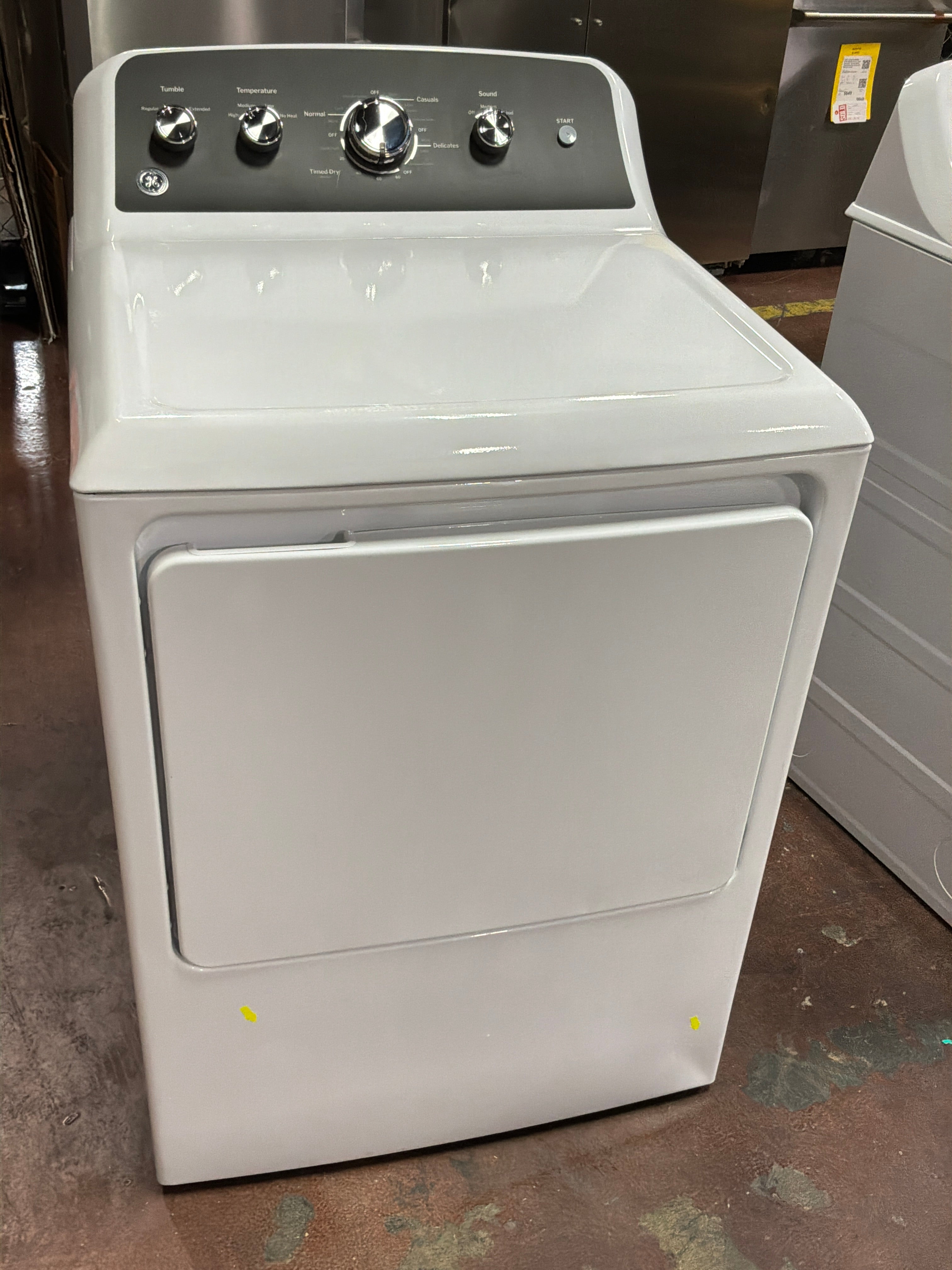 GE GE® 7.2 cu. ft. Capacity Electric Dryer with Up To 120 ft. Venting and Extended Tumble