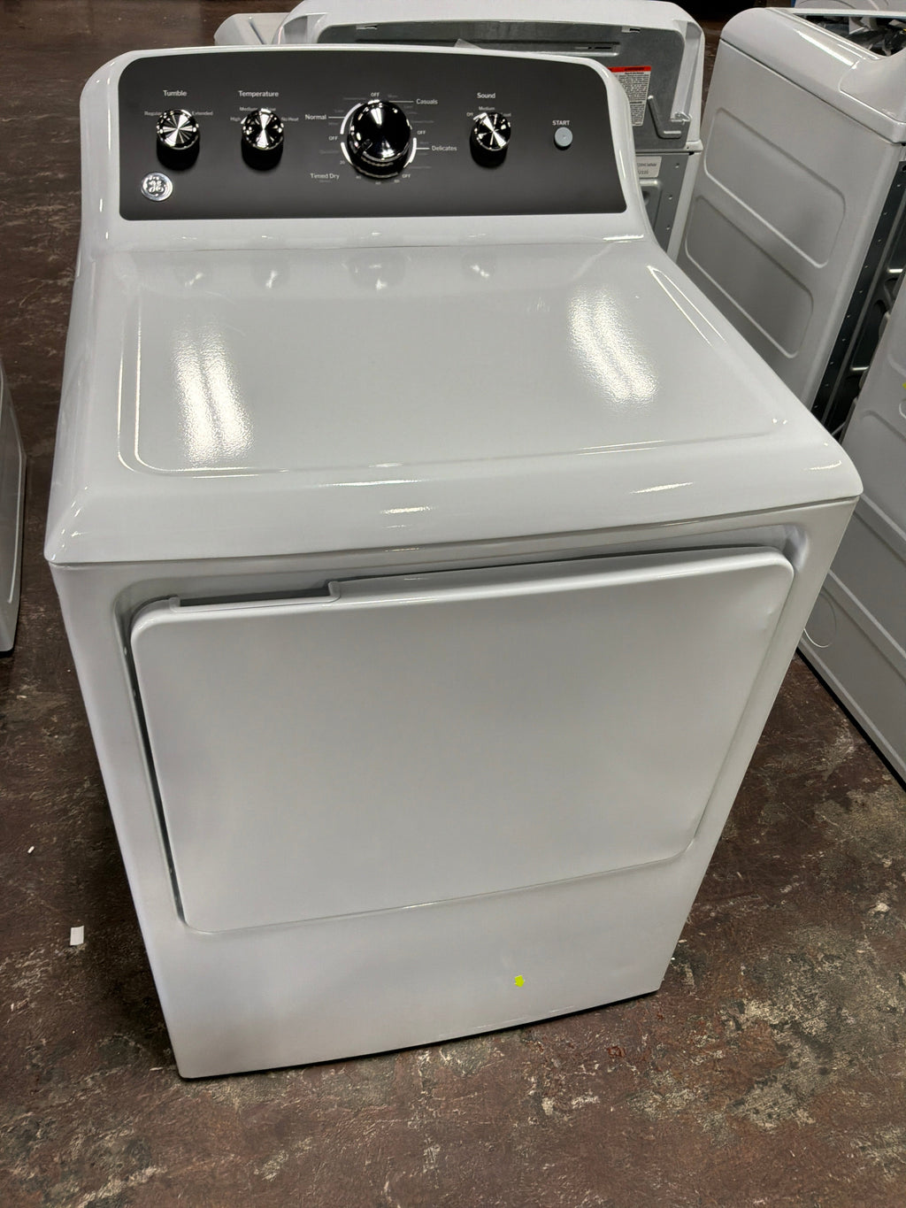 GE GE® 7.2 cu. ft. Capacity Electric Dryer with Up To 120 ft. Venting and Extended Tumble