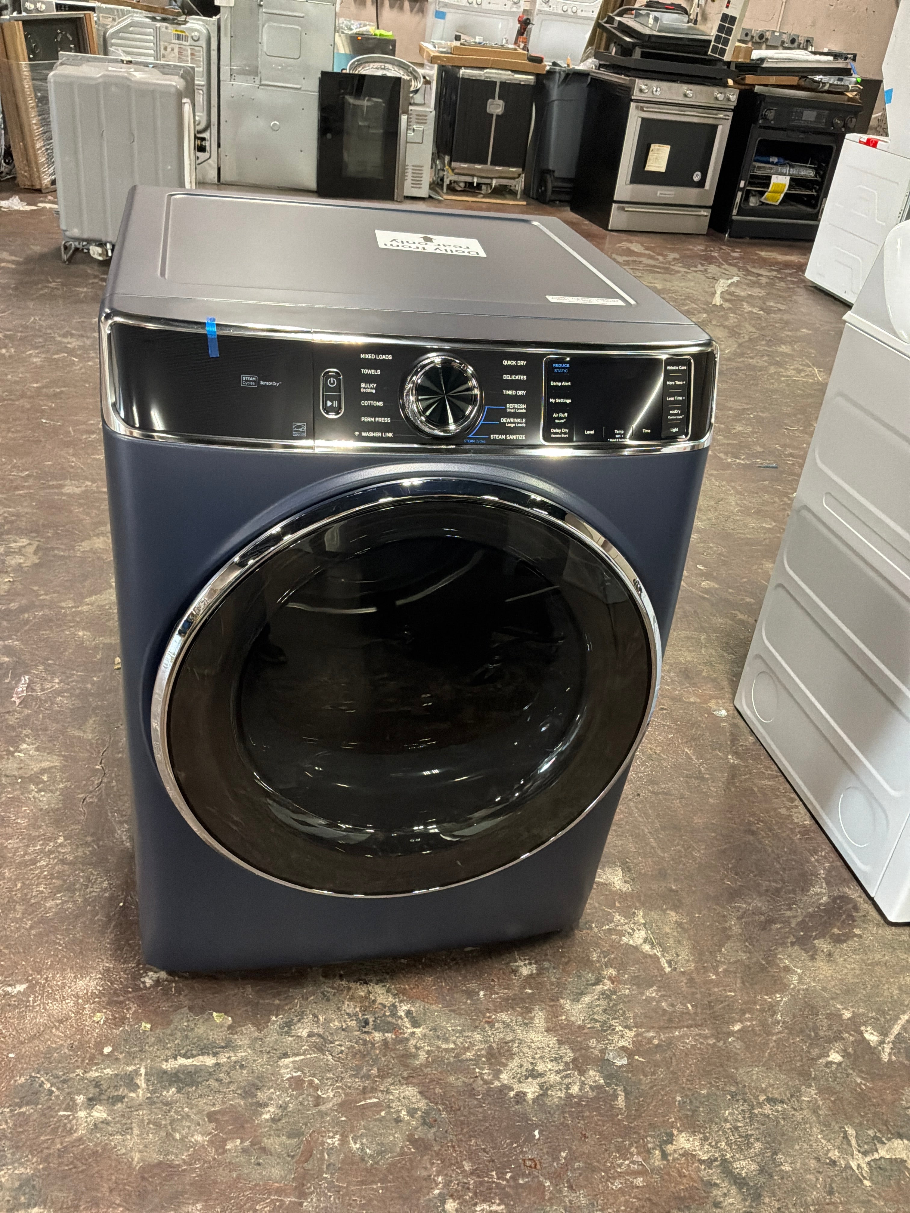 GE Profile™ 7.8 cu. ft. Capacity Smart Front Load Electric Dryer with Steam and Sanitize Cycle