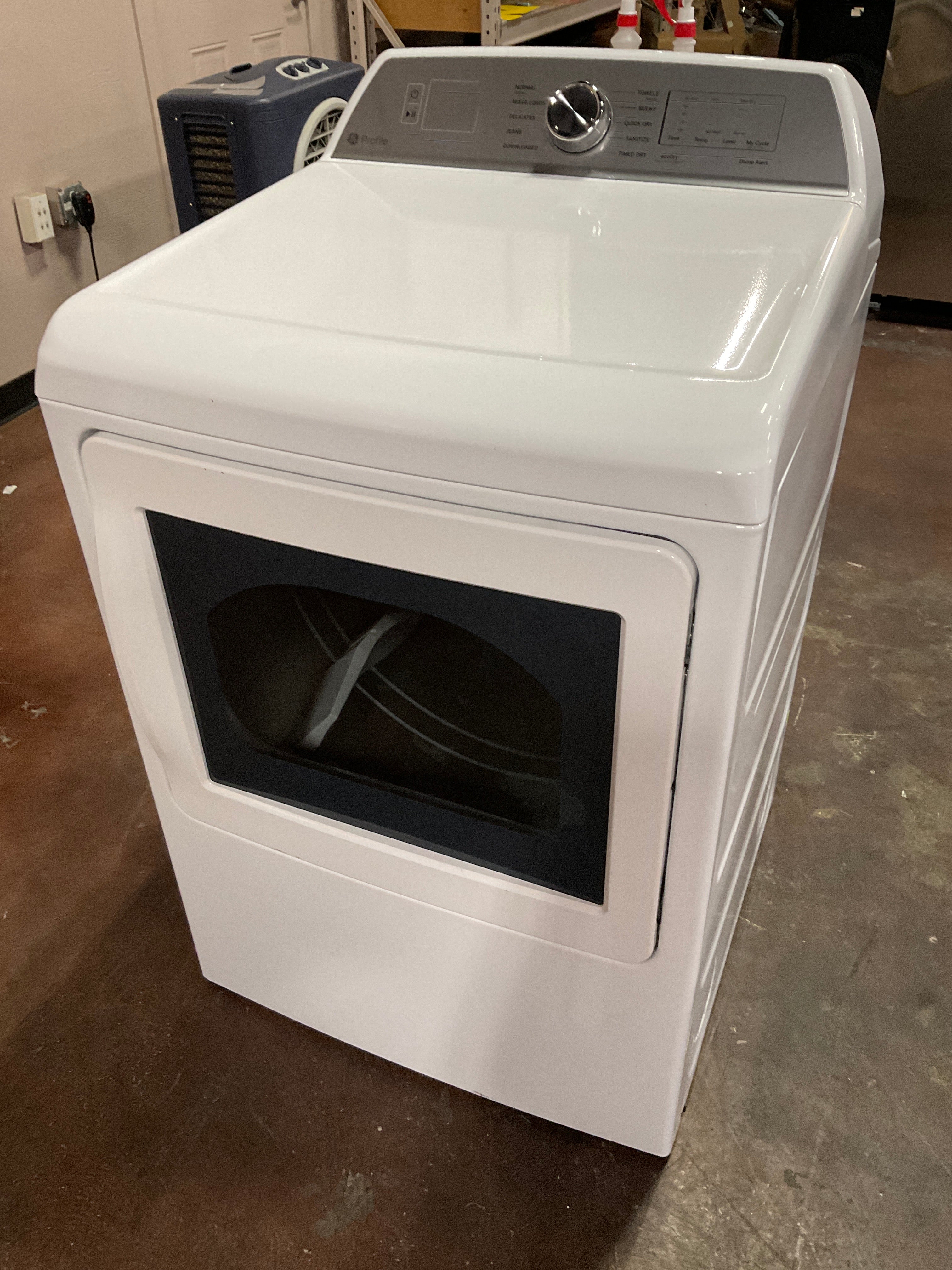 GE Profile™ ENERGY STAR® 7.4 cu. ft. Capacity aluminized alloy drum Electric Dryer with Sanitize Cycle and Sensor Dry