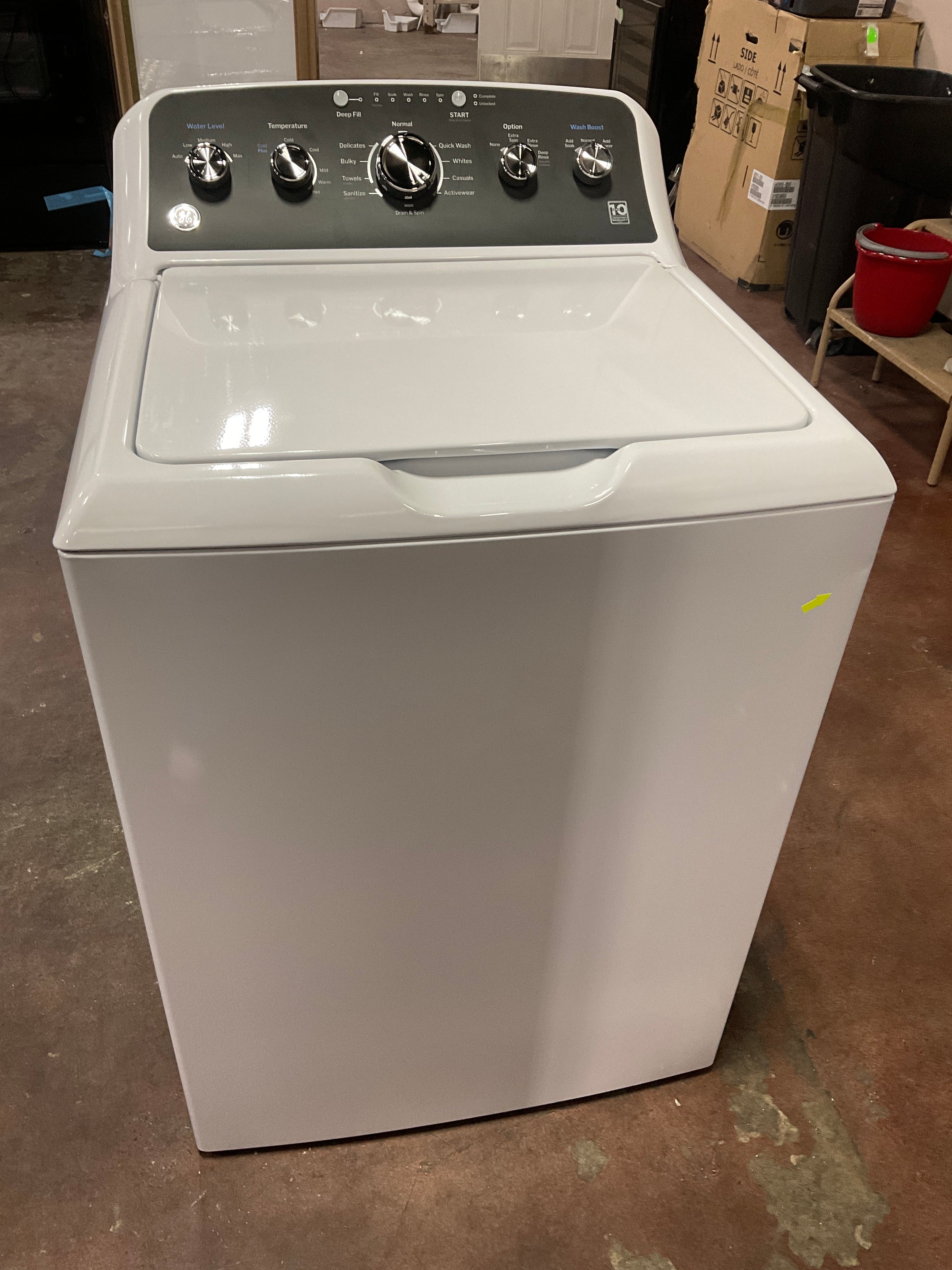 GE GE® 4.5 cu. ft. Capacity Washer with Stainless Steel Basket, Cold Plus and Wash Boost