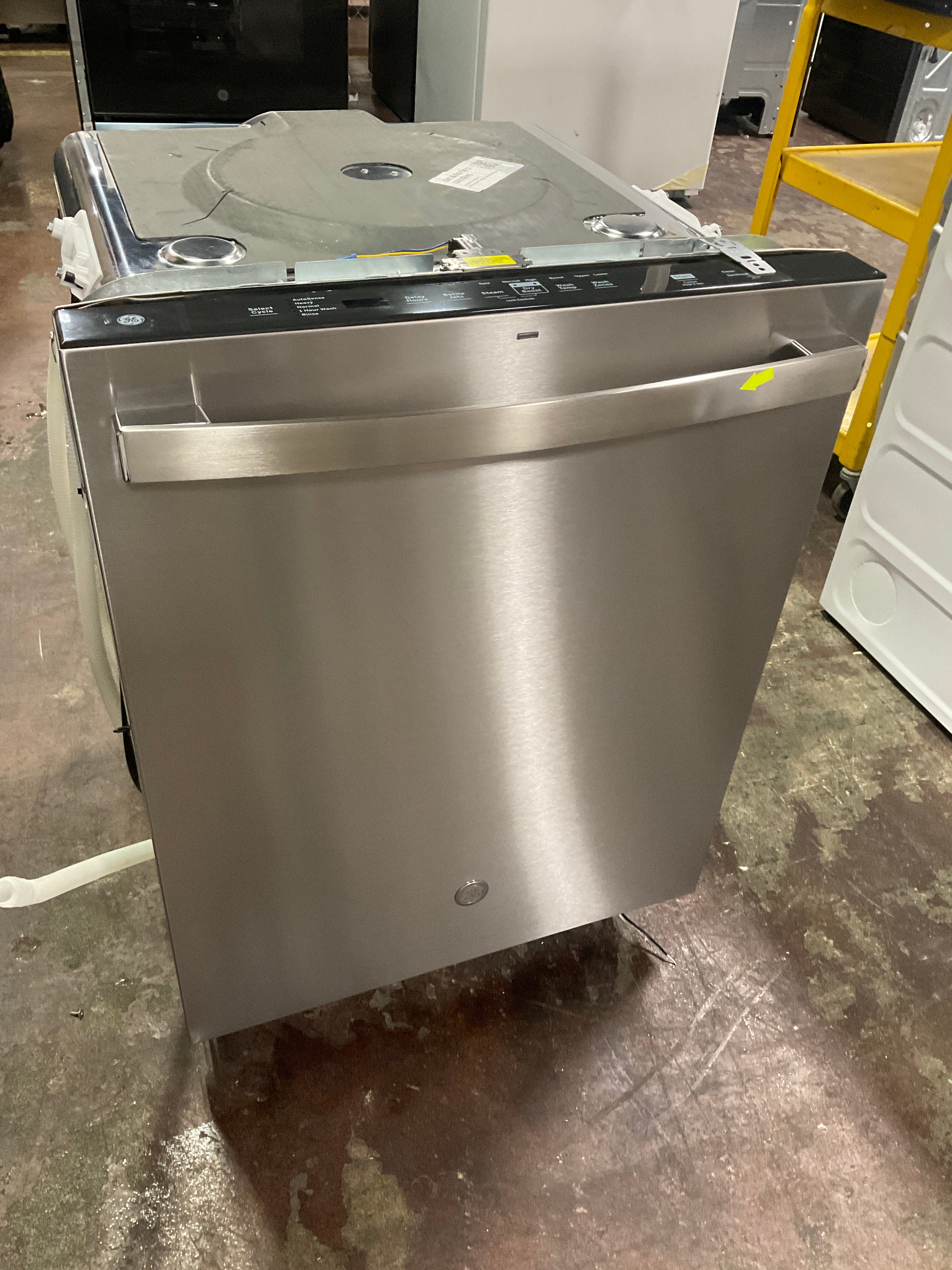 GE GE® ENERGY STAR® Top Control with Plastic Interior Dishwasher with Sanitize Cycle & Dry Boost