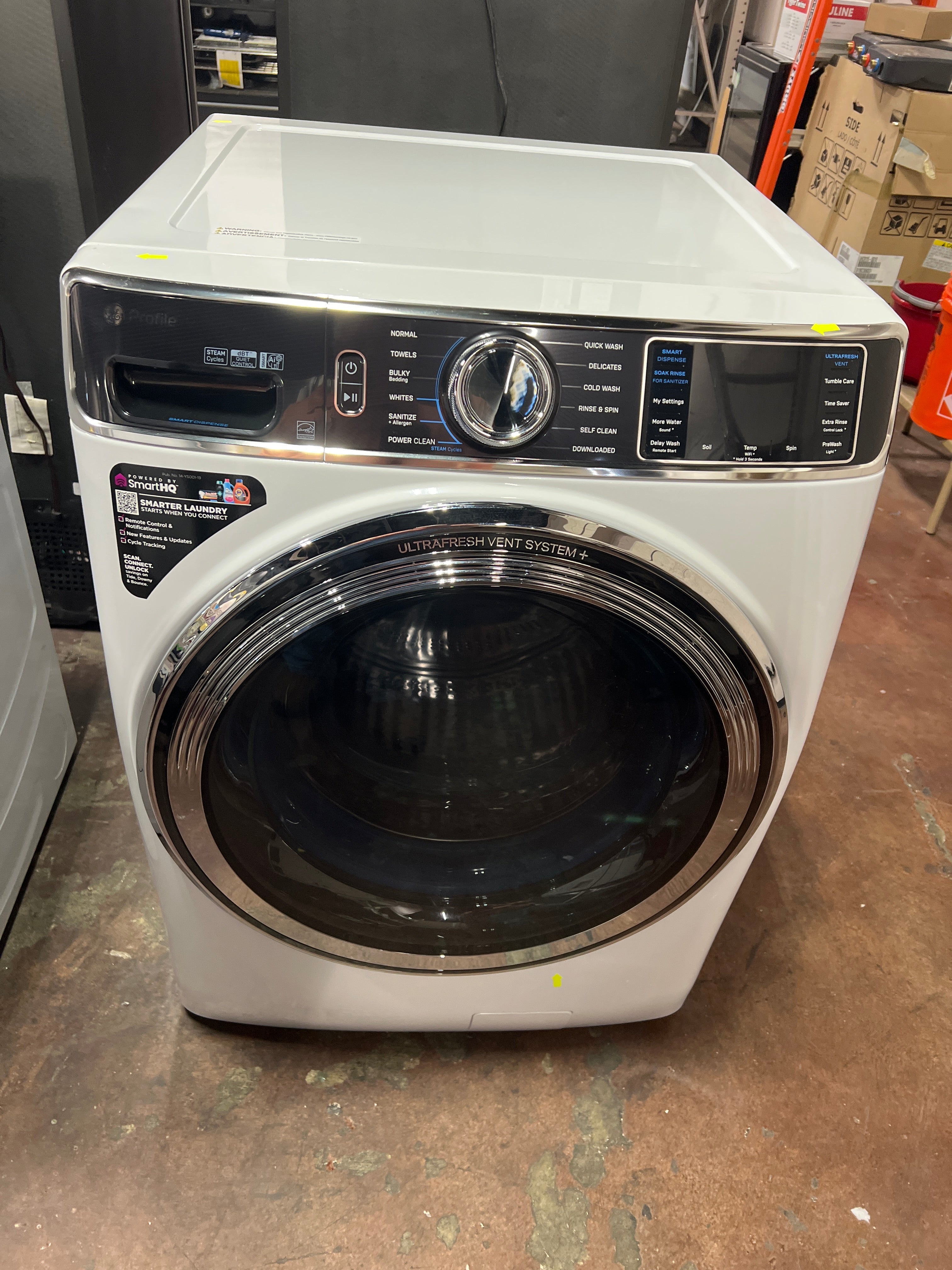 GE Profile™ 5.3 cu. ft. Capacity Smart Front Load ENERGY STAR® Washer with UltraFresh™ Vent System+ with OdorBlock™