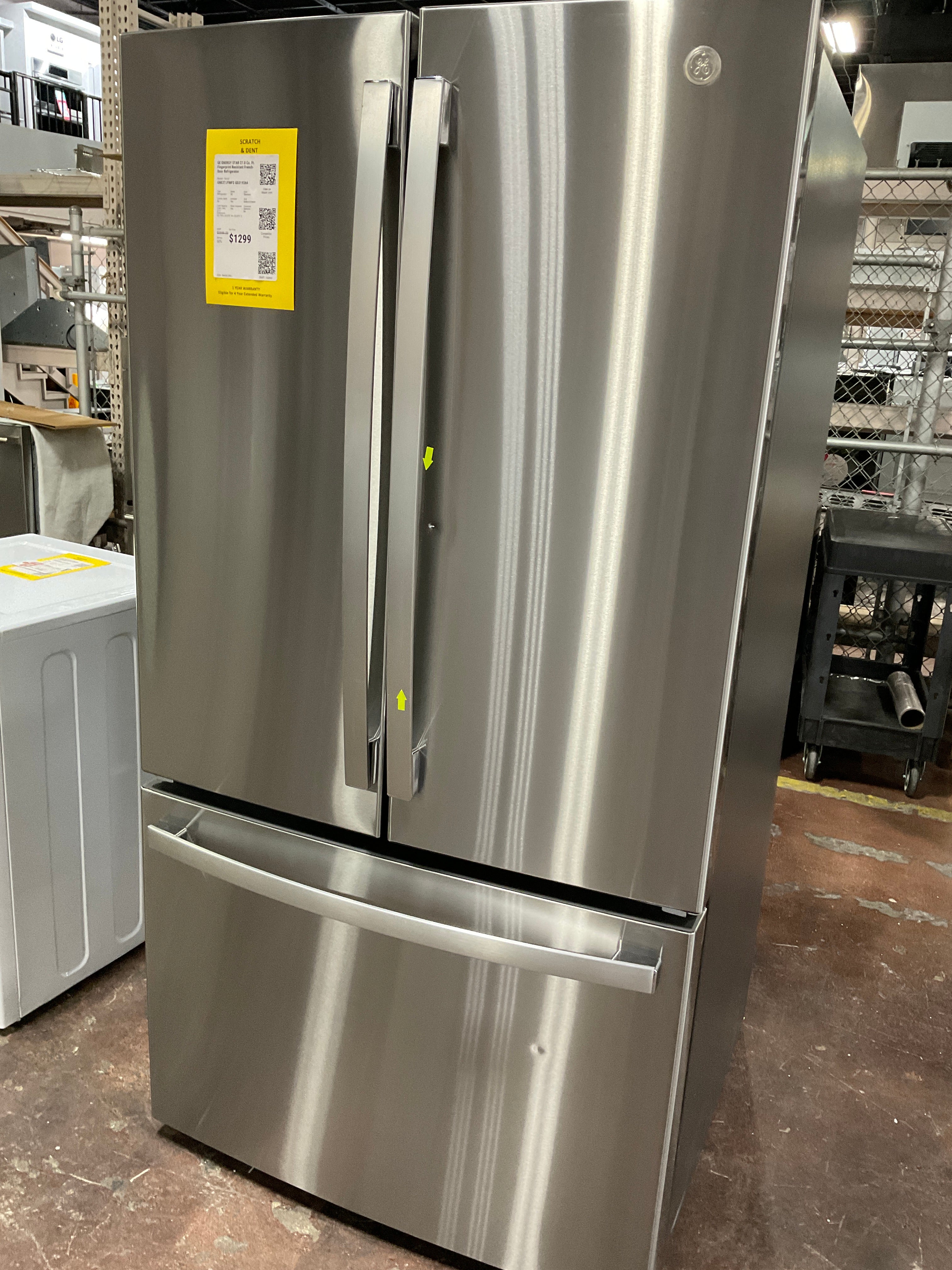 GE ENERGY STAR 27.0 Cu. Ft. Fingerprint Resistant French-Door Refrigerator