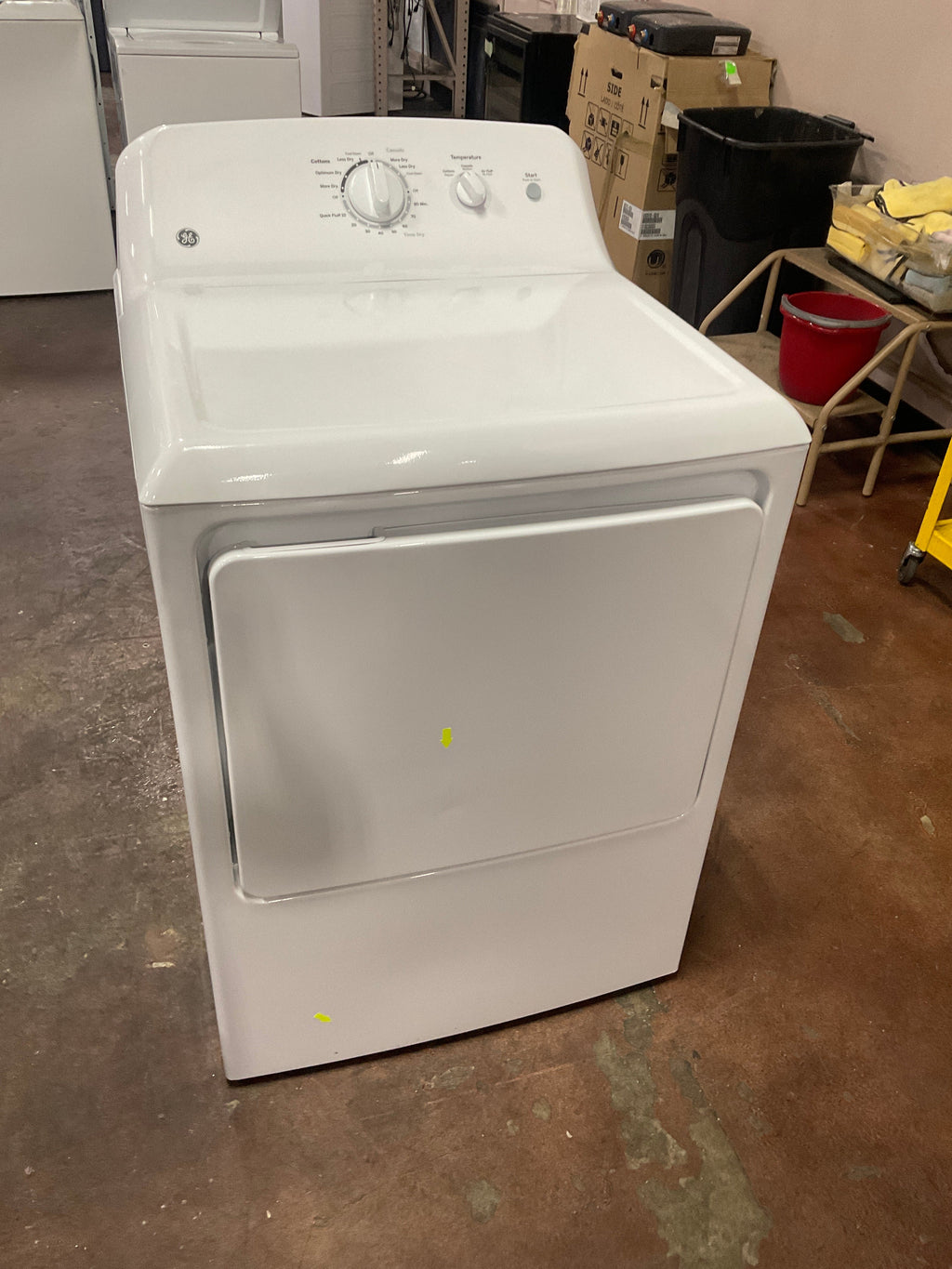 GE 6.2 cu. ft. Capacity Electric Dryer with Up To 120 ft. Venting and Shallow Depth