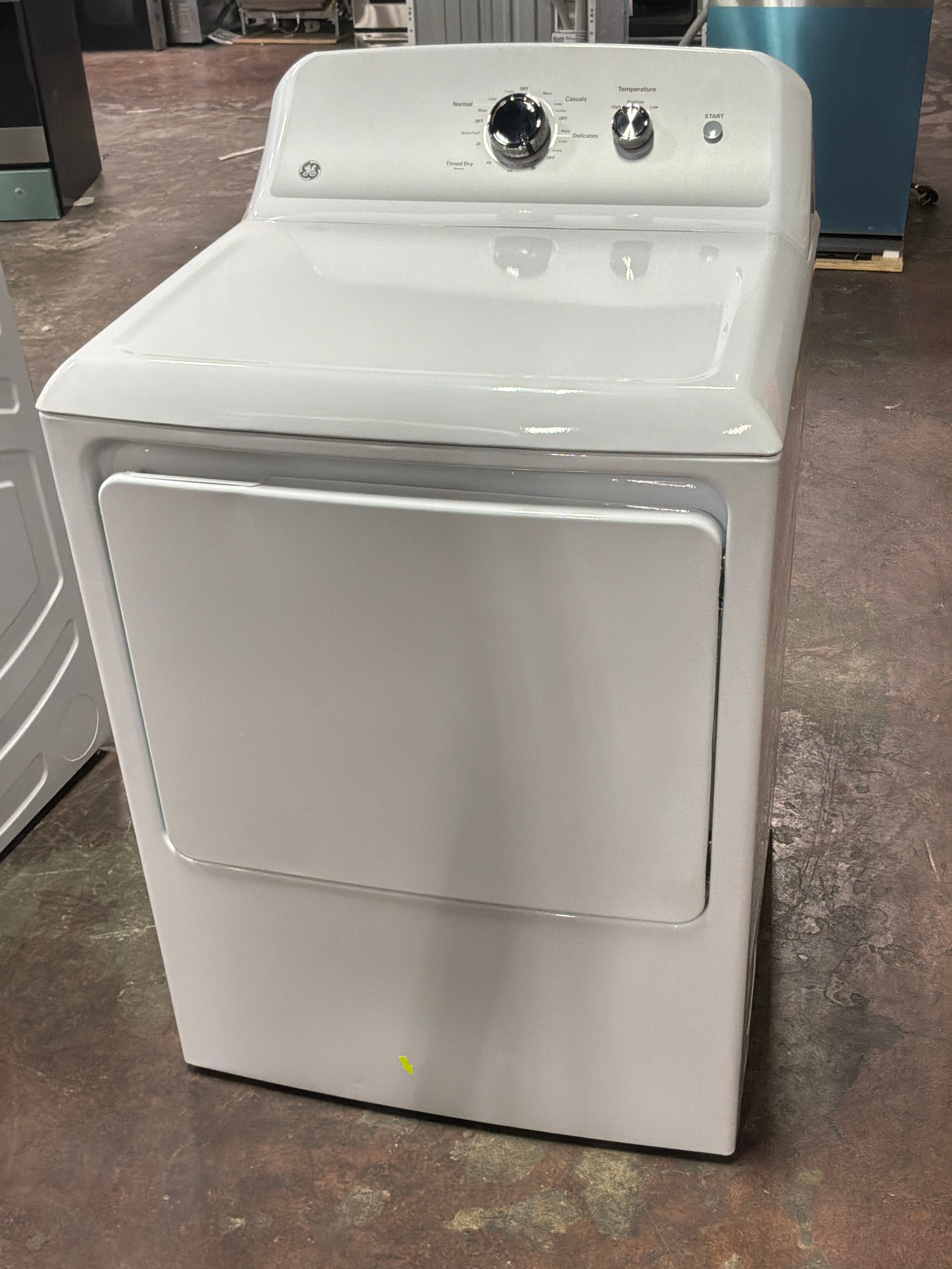 GE GE® 7.2 cu. ft. Capacity Electric Dryer with Up To 120 ft. Venting and Reversible Door