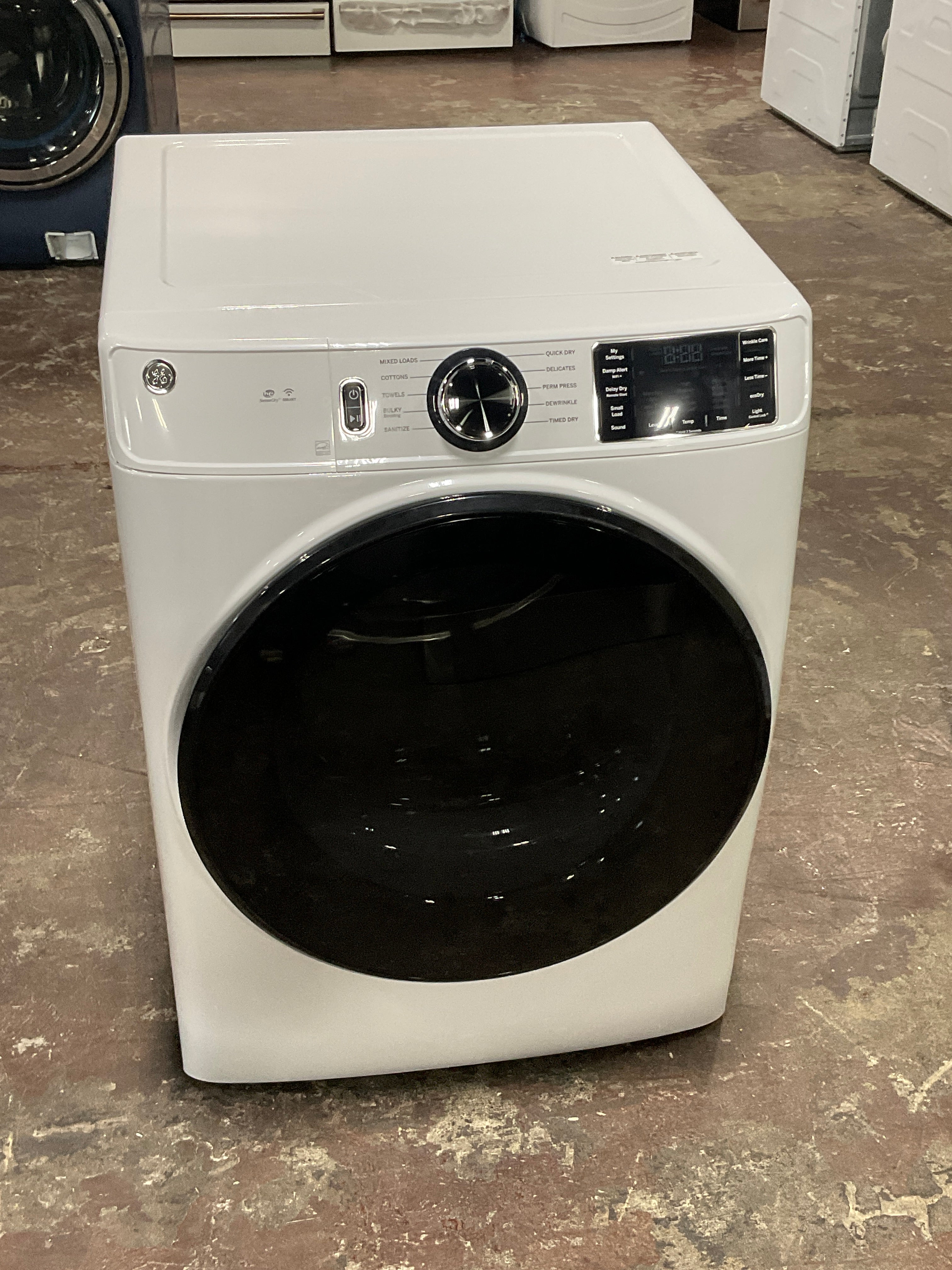 GE GE® ENERGY STAR® 7.8 cu. ft. Capacity Smart Front Load Electric Dryer with Sanitize Cycle