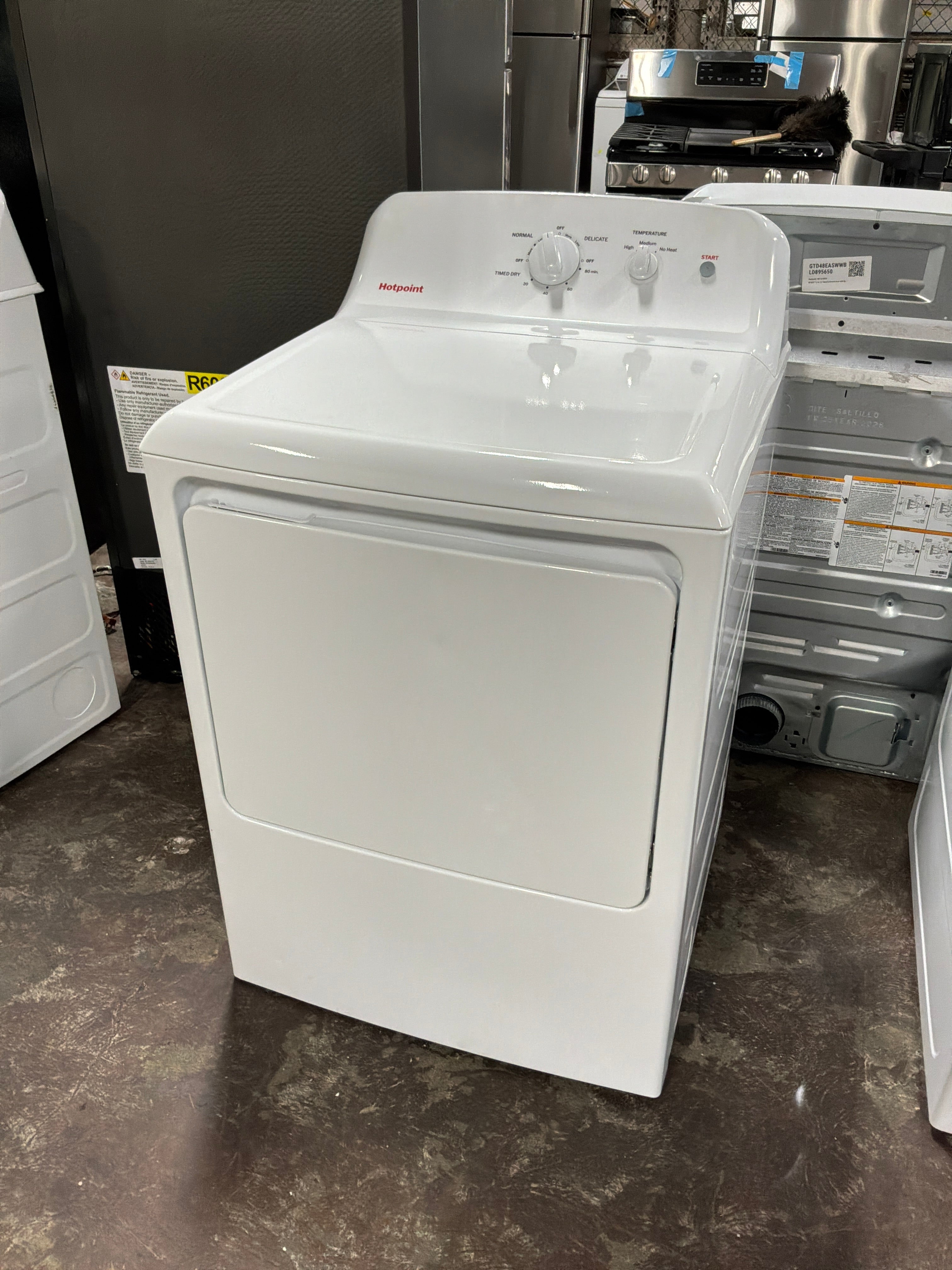 Hotpoint® 6.2 cu. ft. Capacity  Electric Dryer with Up To 120 ft. Venting and Shallow Depth