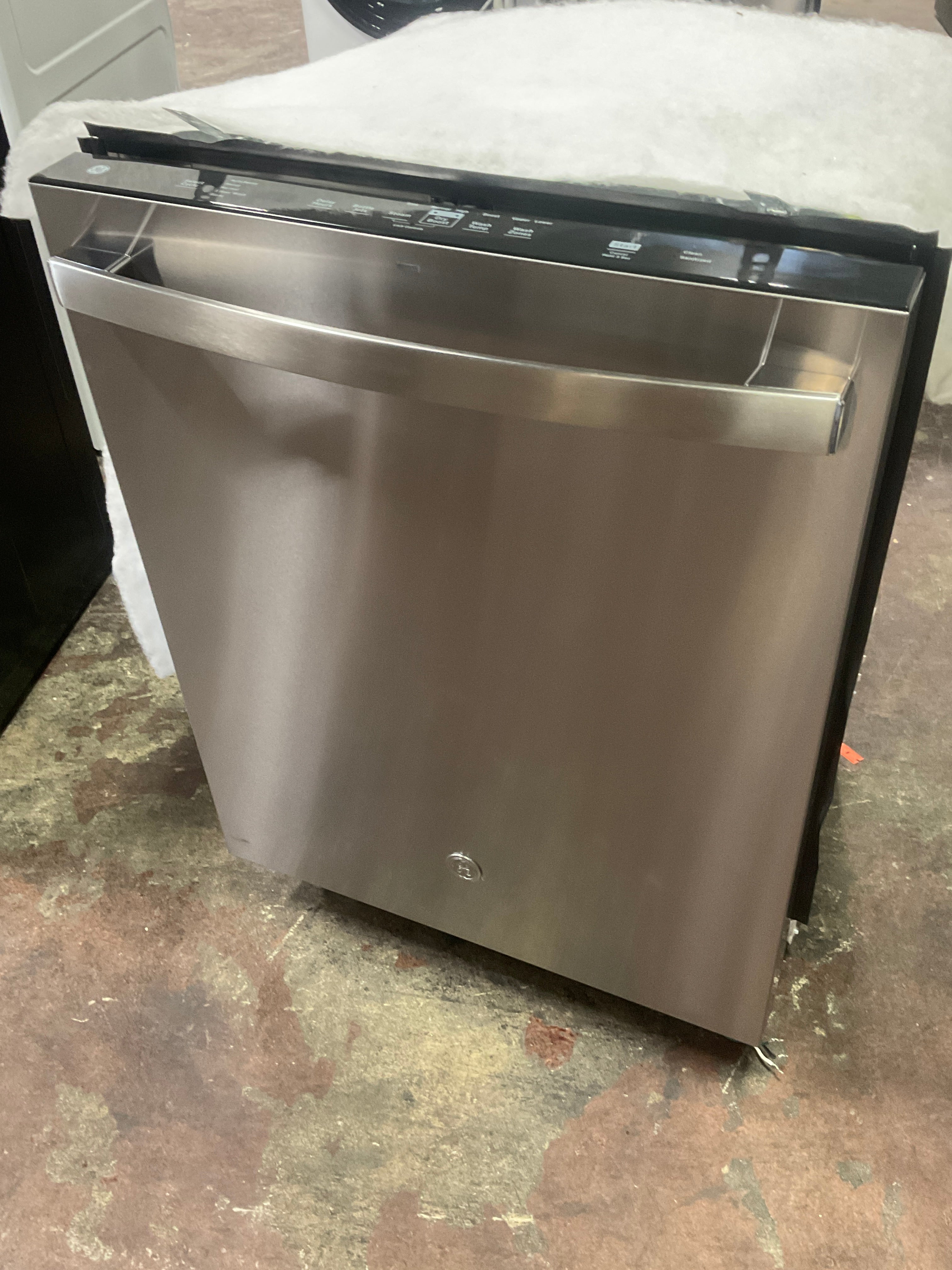 GE GE® ENERGY STAR® Top Control with Stainless Steel Interior Dishwasher with Sanitize Cycle