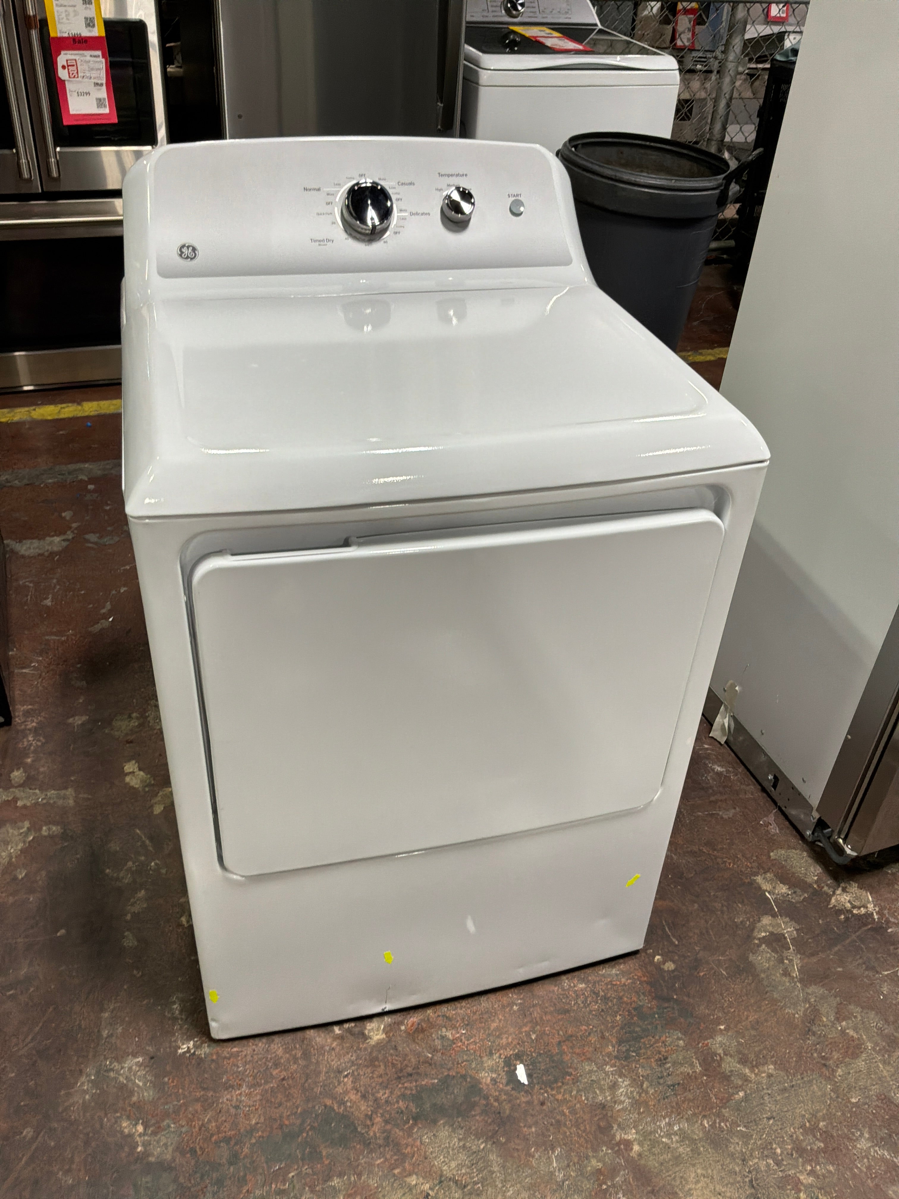 GE GE® 7.2 cu. ft. Capacity Electric Dryer with Up To 120 ft. Venting and Reversible Door